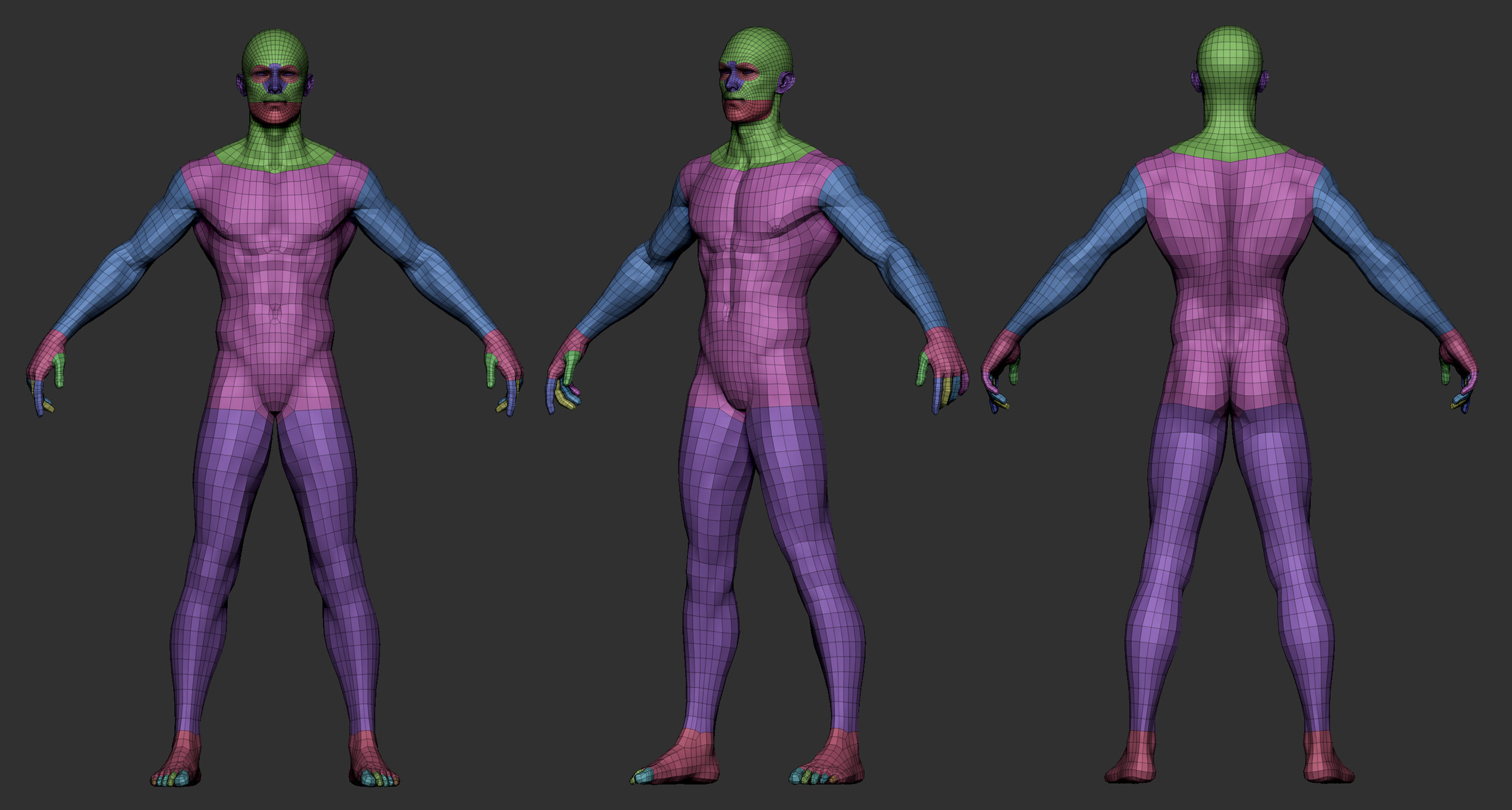 Basemesh for Production Low-poly 3D model_1