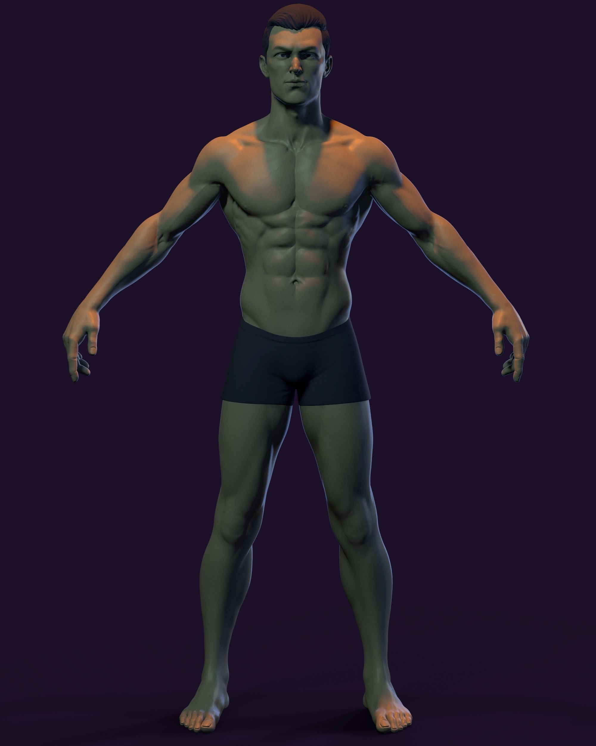 Basemesh for Production Low-poly 3D model_11