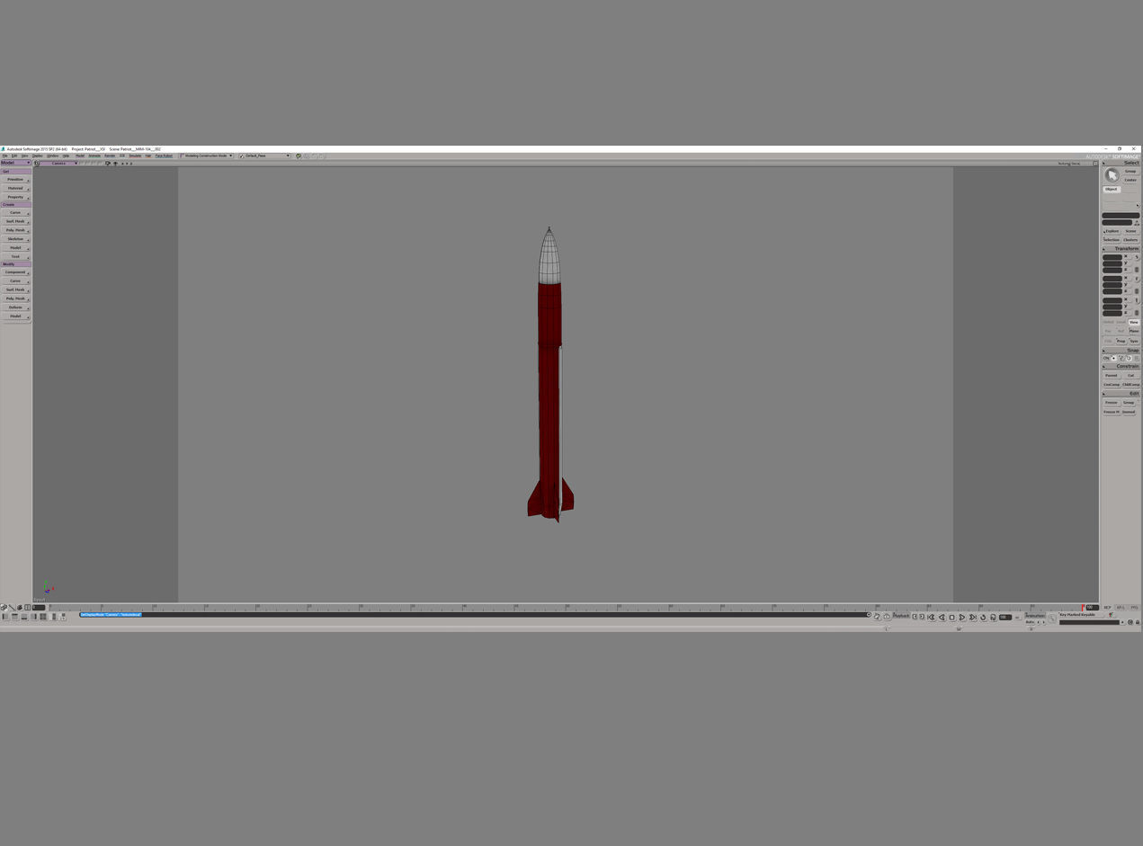 MIM-104 Patriot Missle Free low-poly 3D model_5