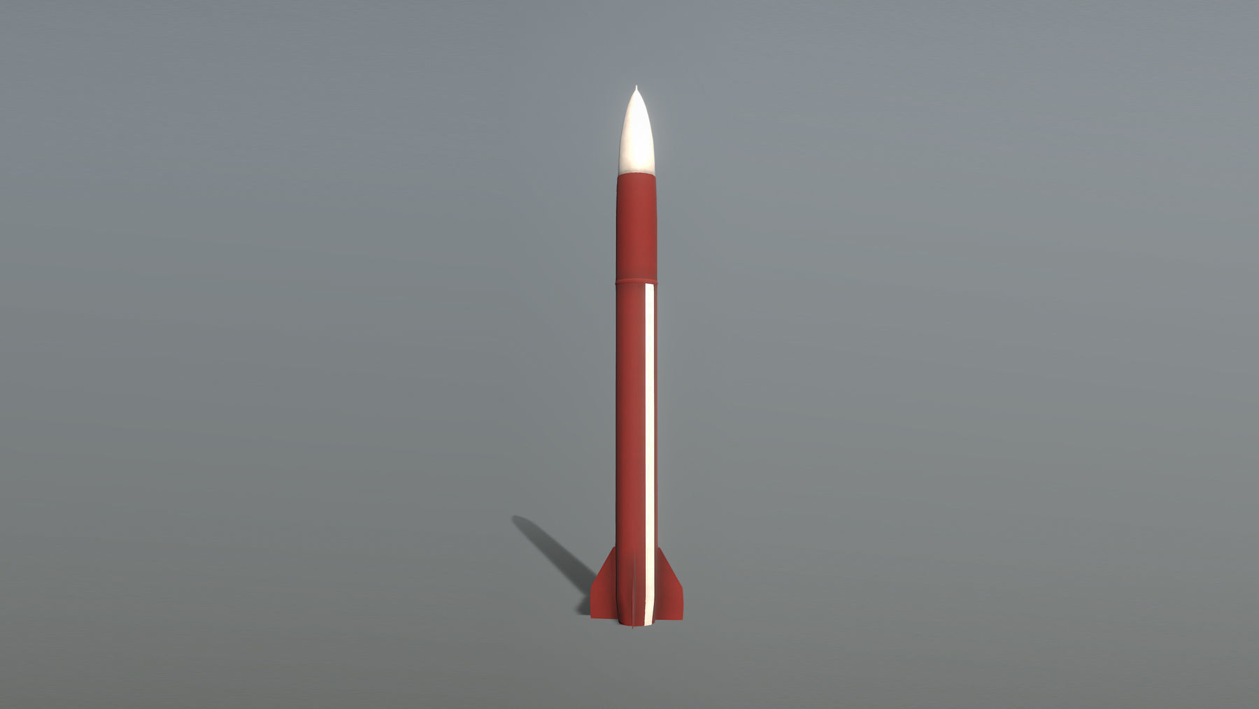 MIM-104 Patriot Missle Free low-poly 3D model_1