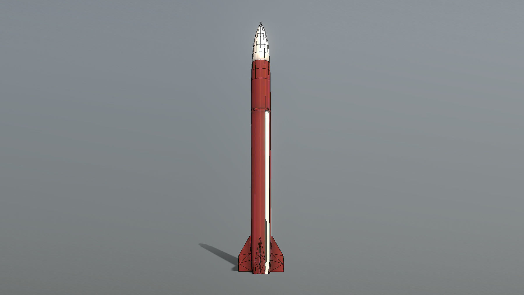MIM-104 Patriot Missle Free low-poly 3D model_3
