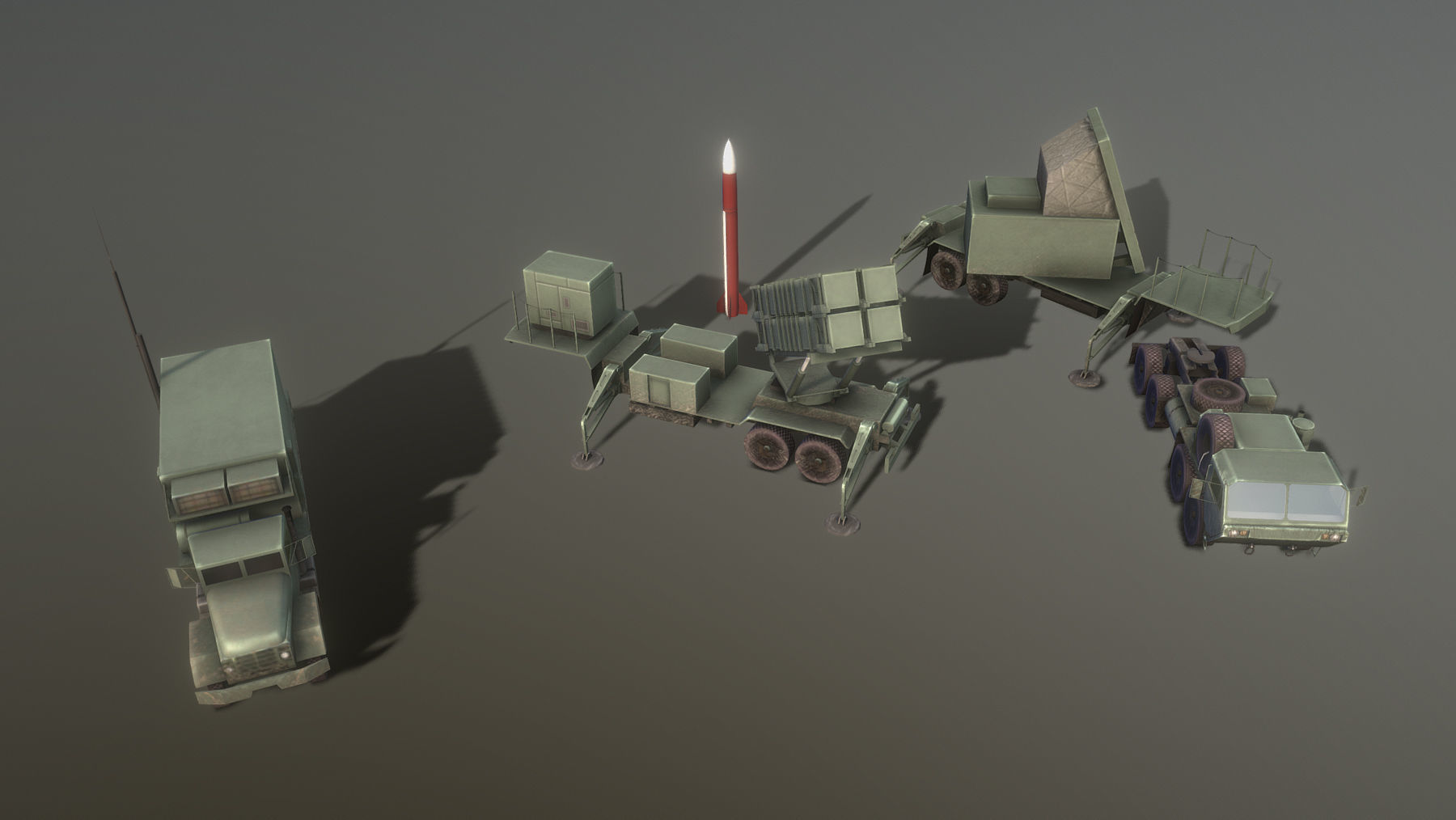 MIM-104 Patriot 3D Model Collection_2