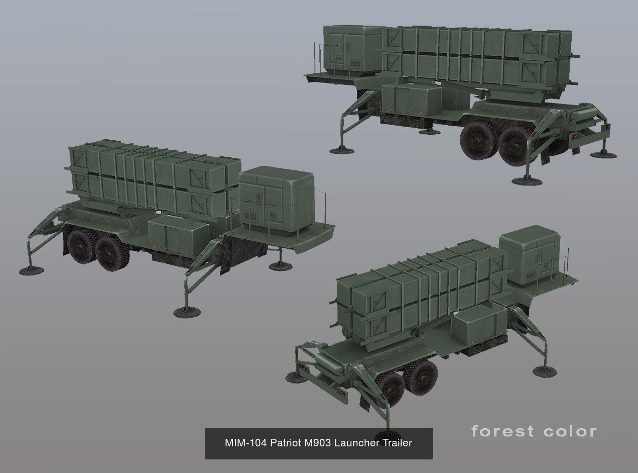 MIM-104 Patriot 3D Model Collection_6