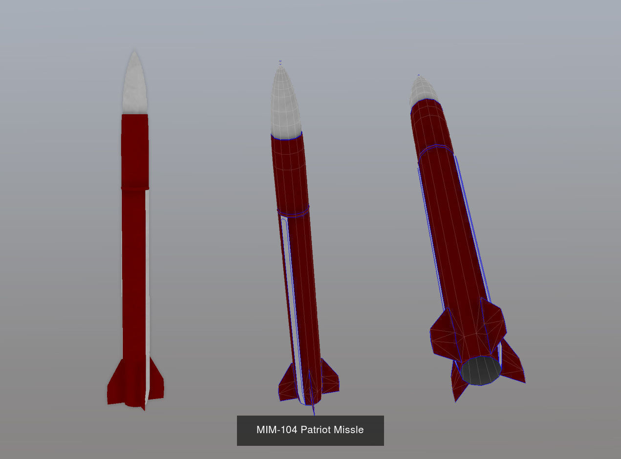 MIM-104 Patriot 3D Model Collection_8