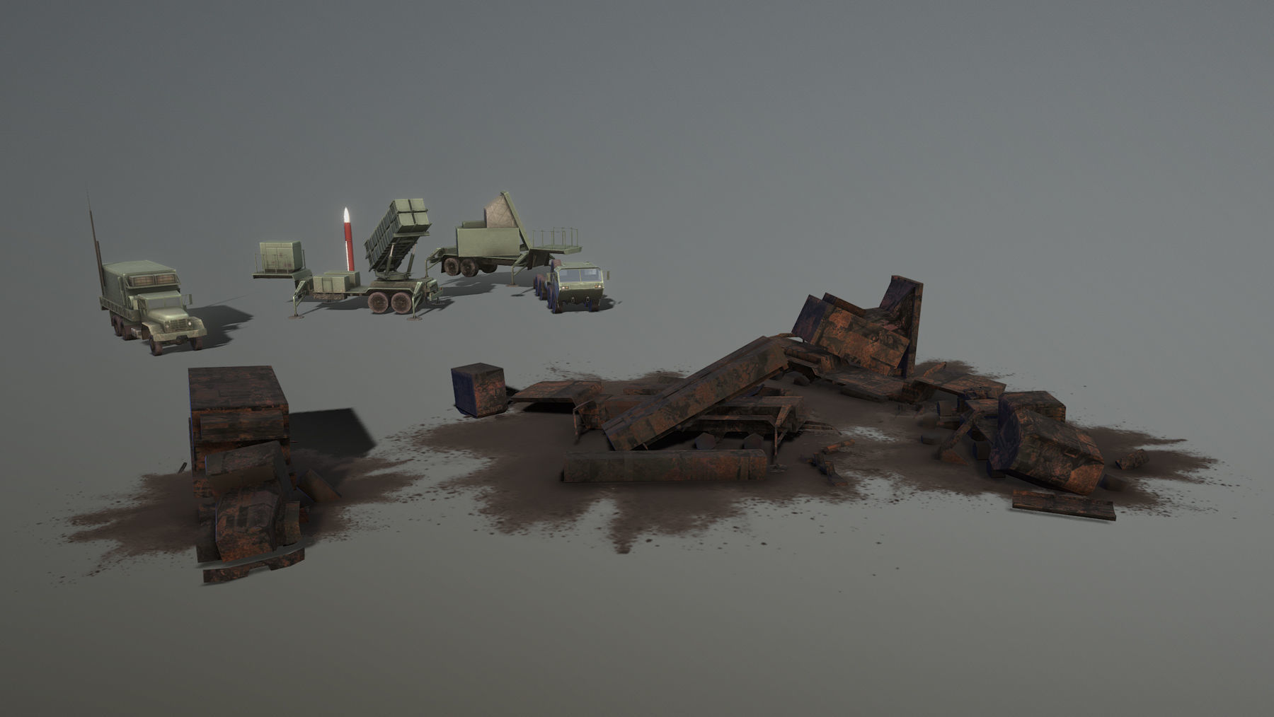 MIM-104 Patriot 3D Model Collection_9