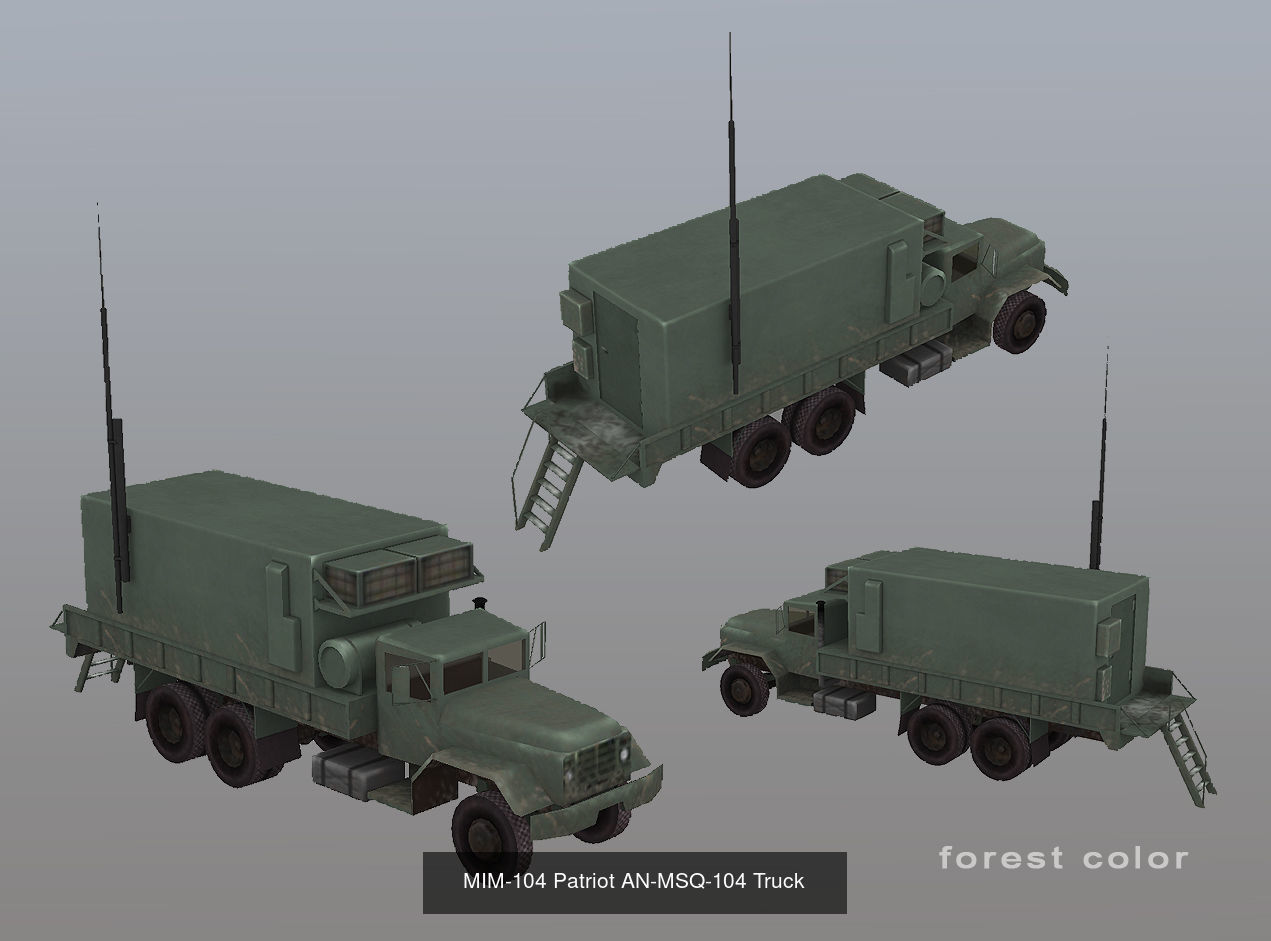 MIM-104 Patriot 3D Model Collection_4