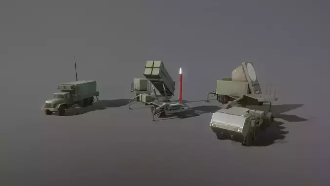 MIM-104 Patriot 3D Model Collection