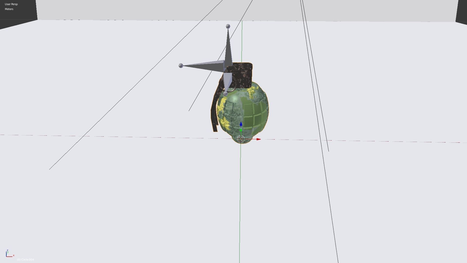 Hand Grenade 01 Low-poly 3D model_8