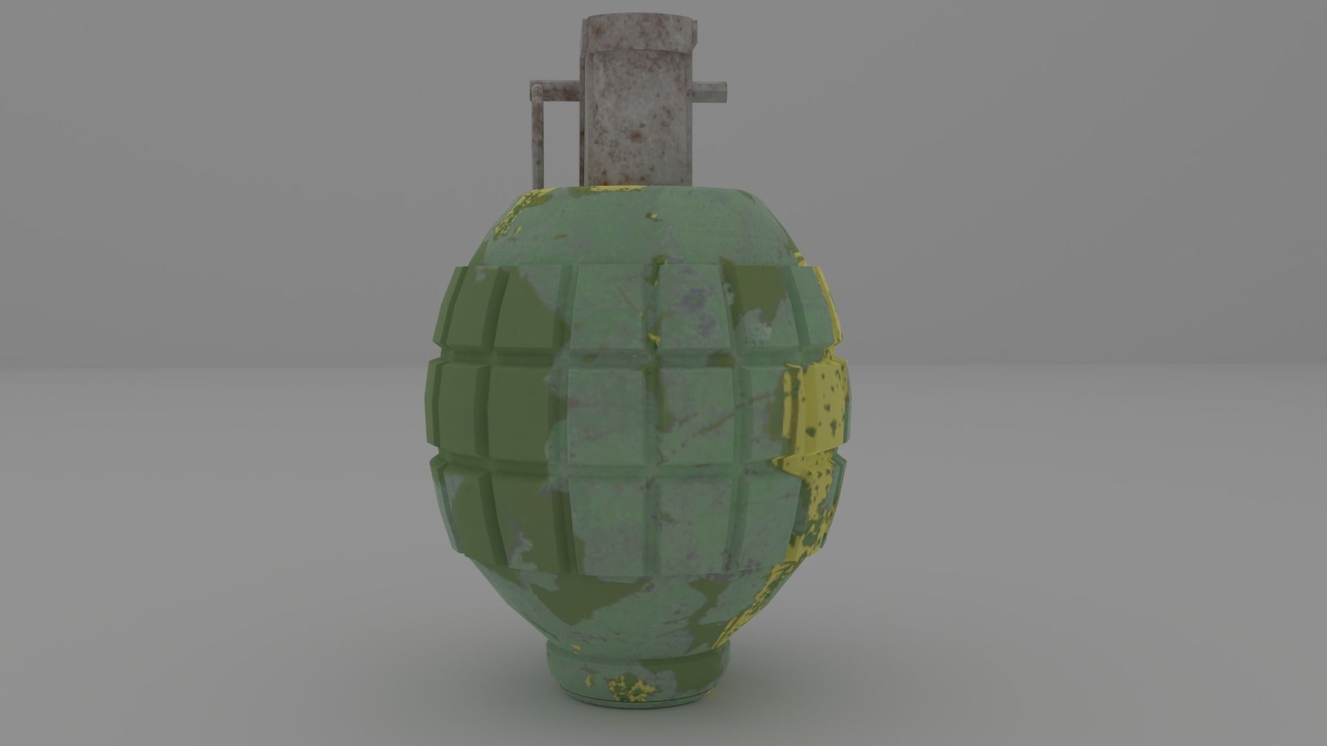 Hand Grenade 01 Low-poly 3D model_2