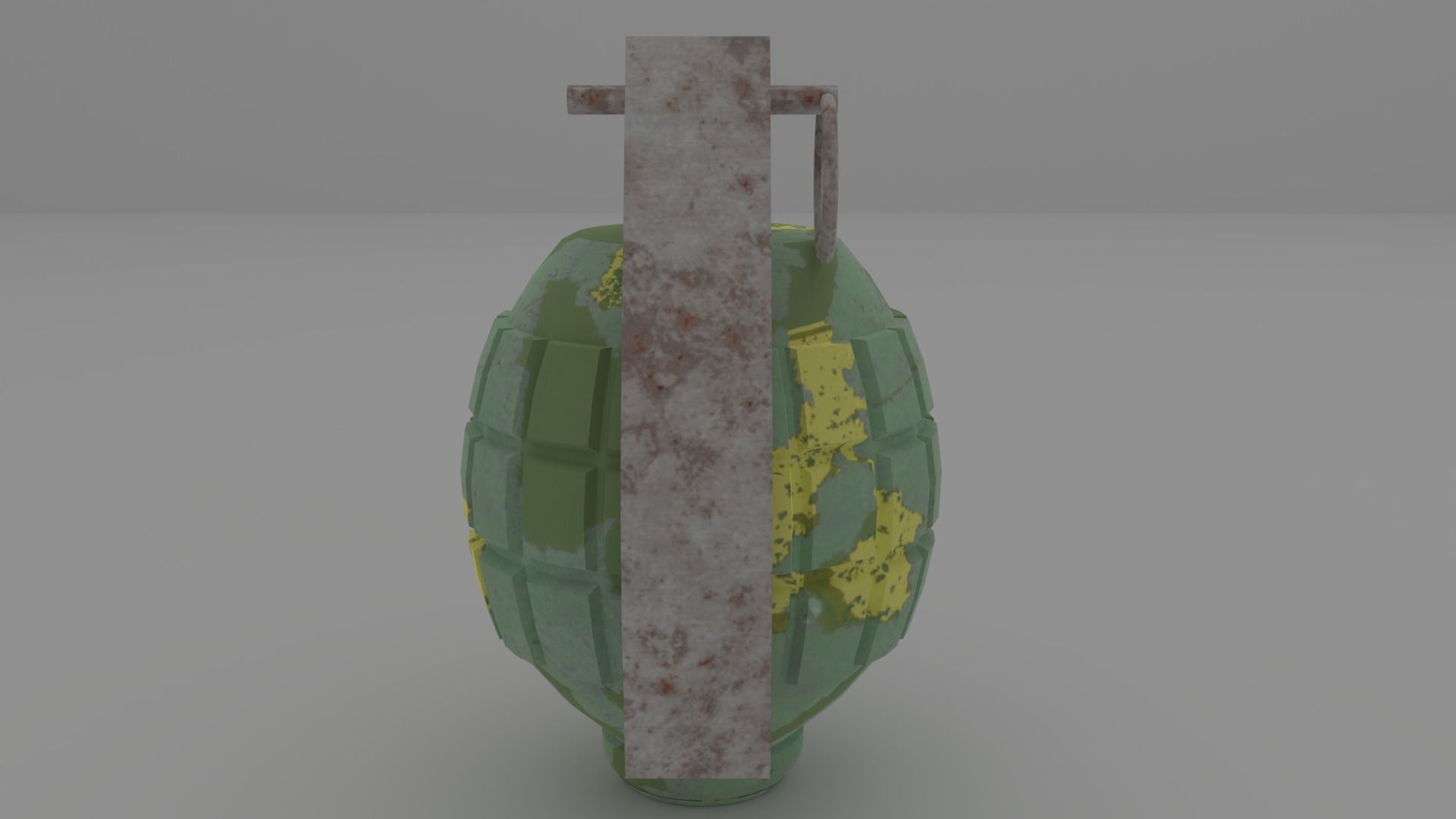 Hand Grenade 01 Low-poly 3D model_4