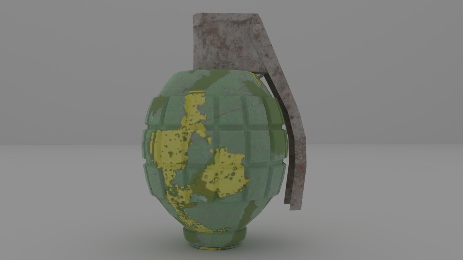 Hand Grenade 01 Low-poly 3D model_3