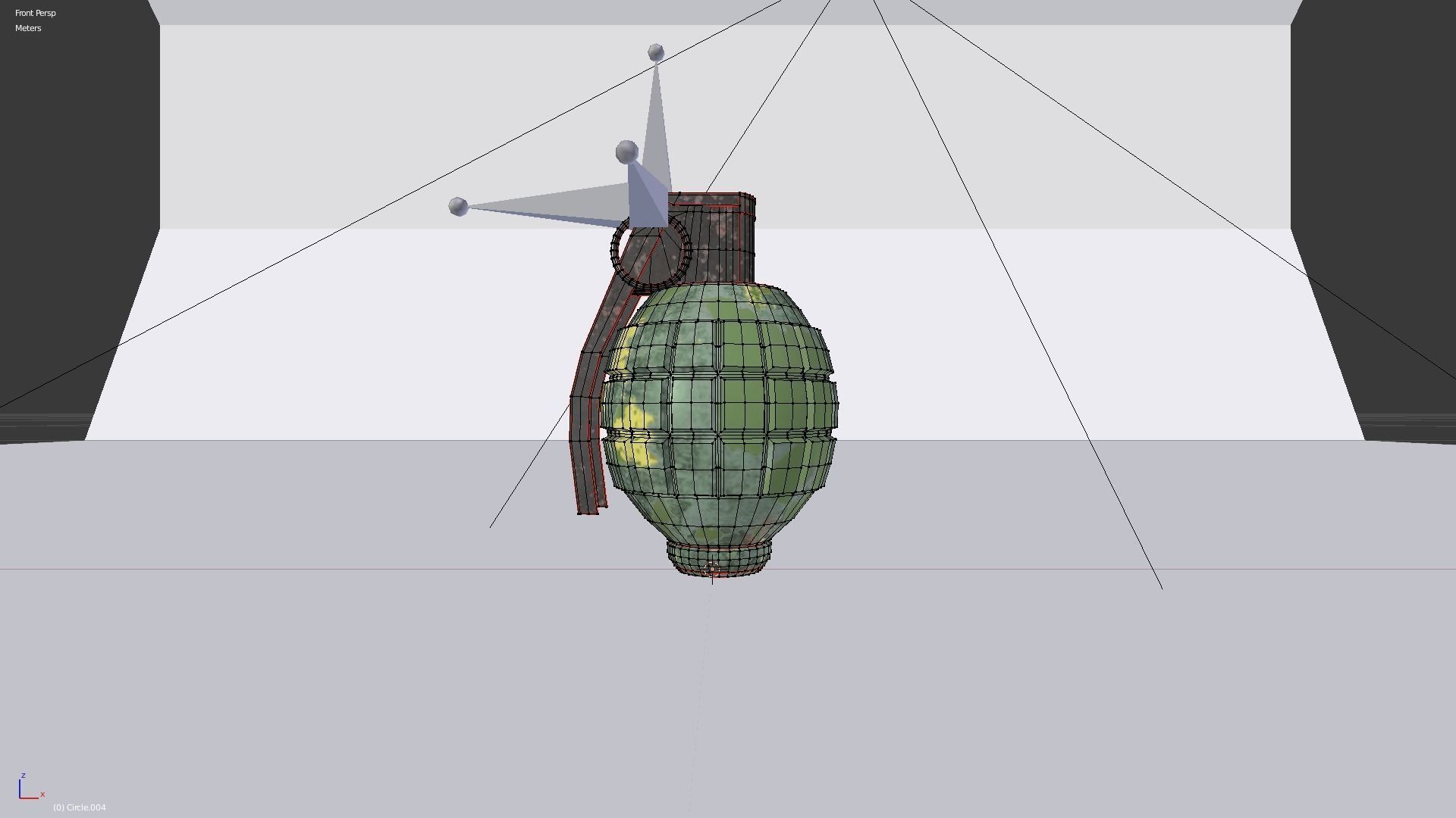 Hand Grenade 01 Low-poly 3D model_9