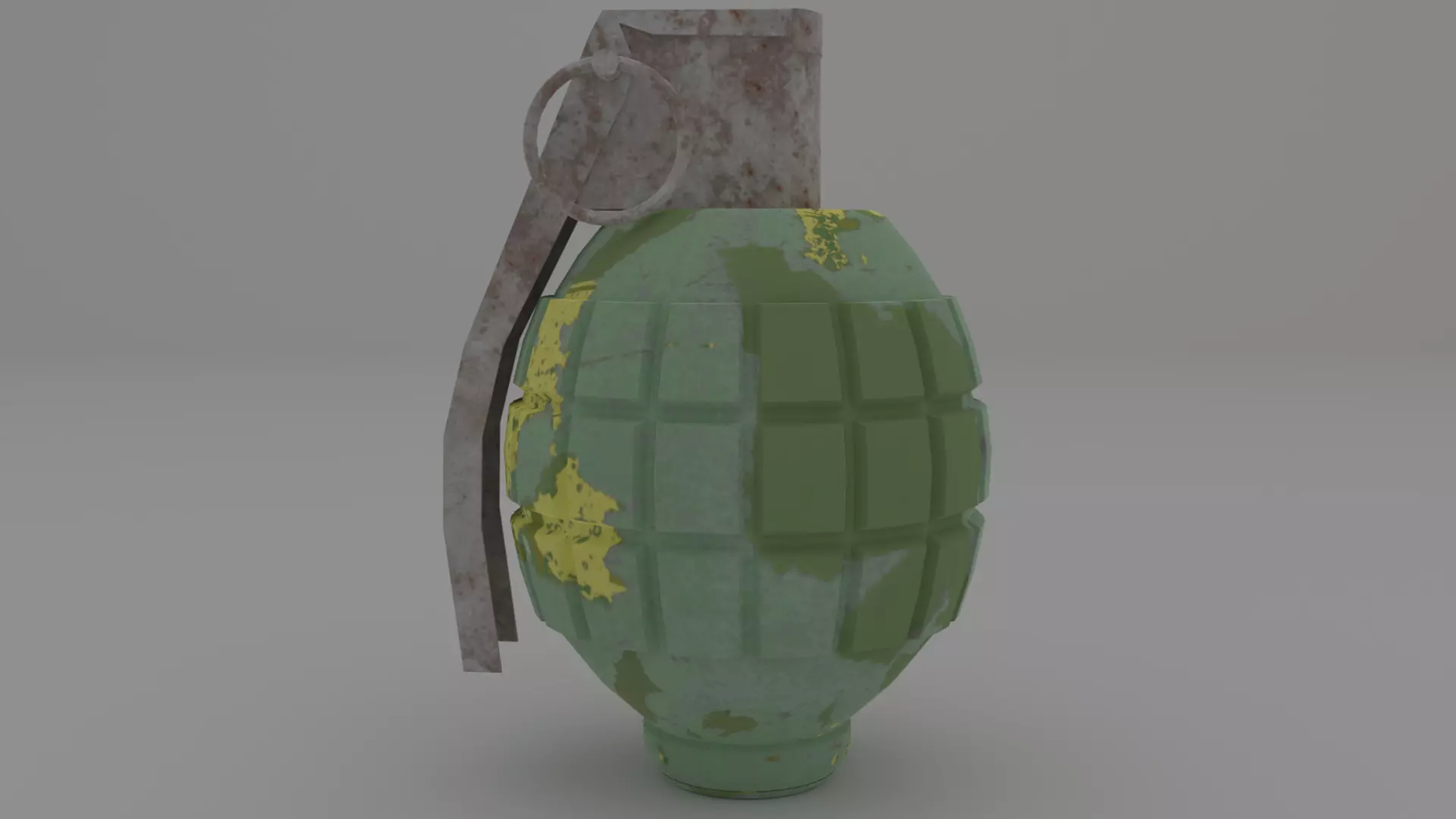 Hand Grenade 01 Low-poly 3D model_0