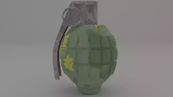 Hand Grenade 01 Low-poly 3D model Hand Grenade 01 Low-poly 3D model