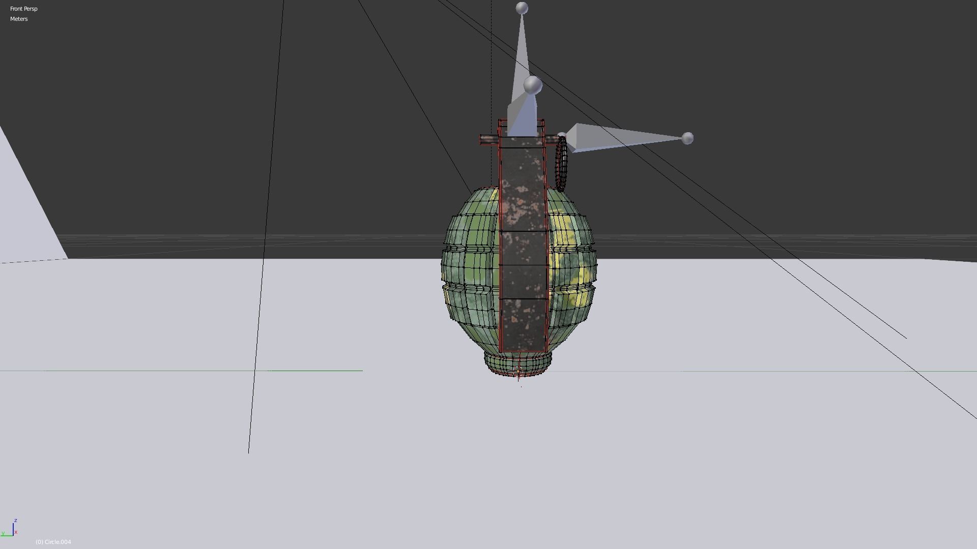 Hand Grenade 01 Low-poly 3D model_10