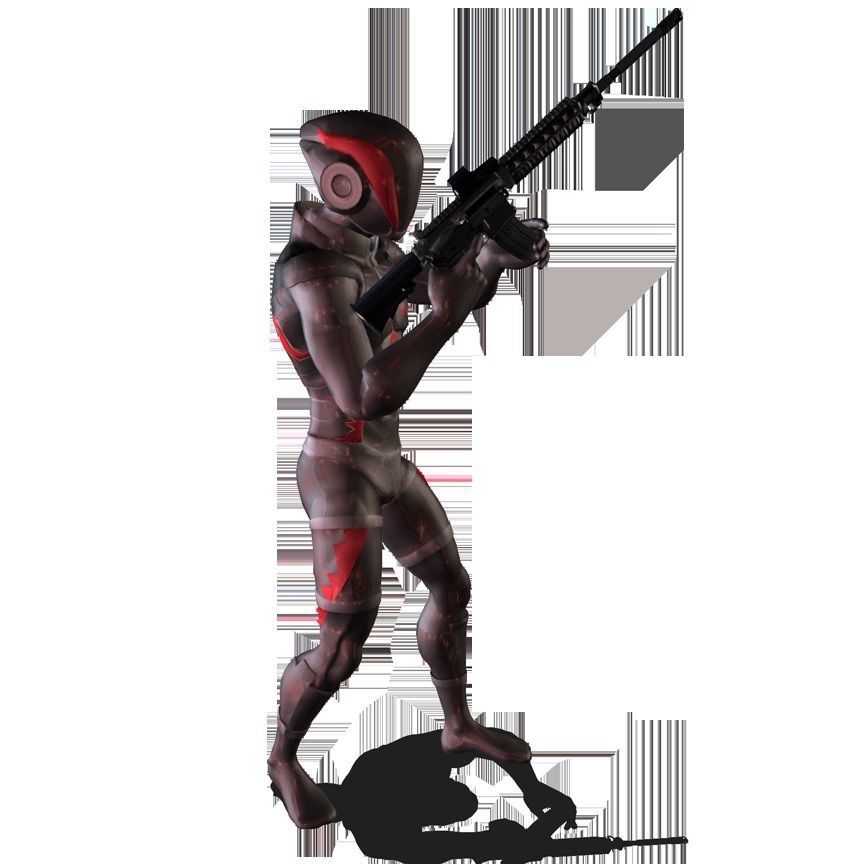 RIFLE STARTER- 3D Character Animation Pack 3D model_5