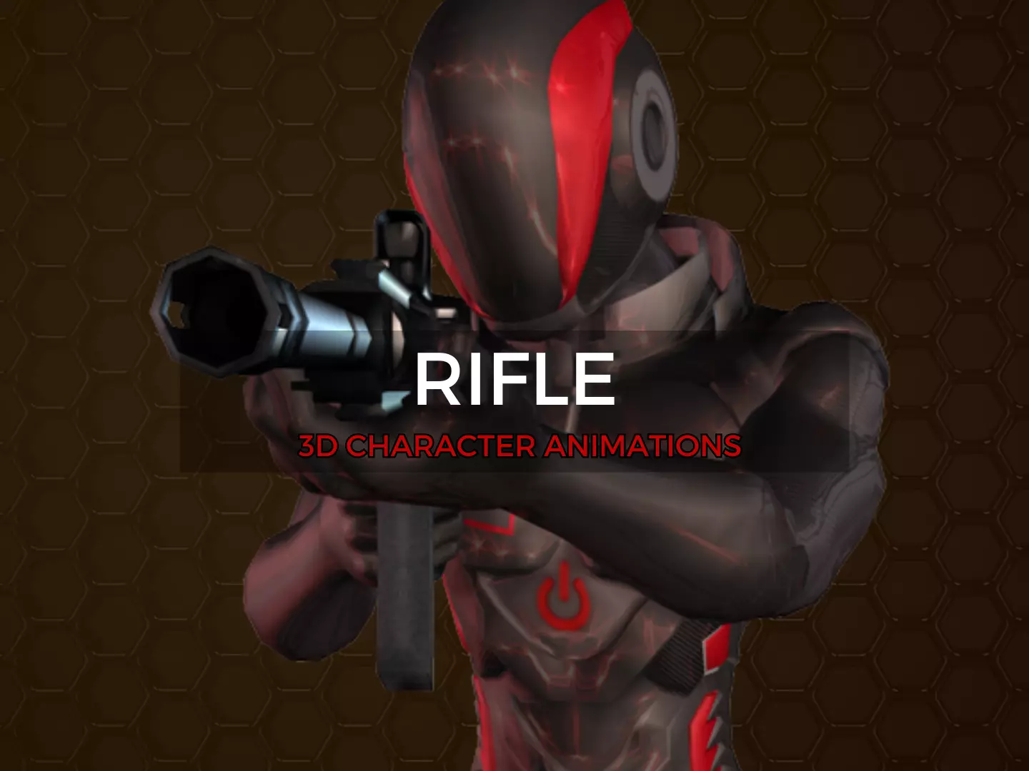 RIFLE STARTER- 3D Character Animation Pack 3D model_0