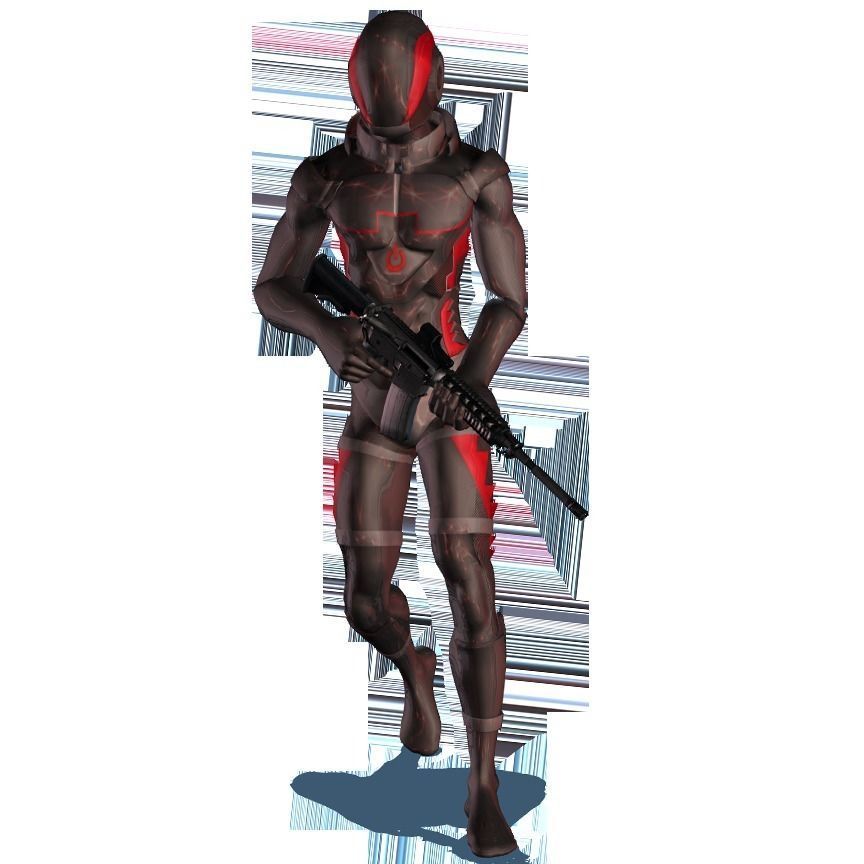 RIFLE STARTER- 3D Character Animation Pack 3D model_2