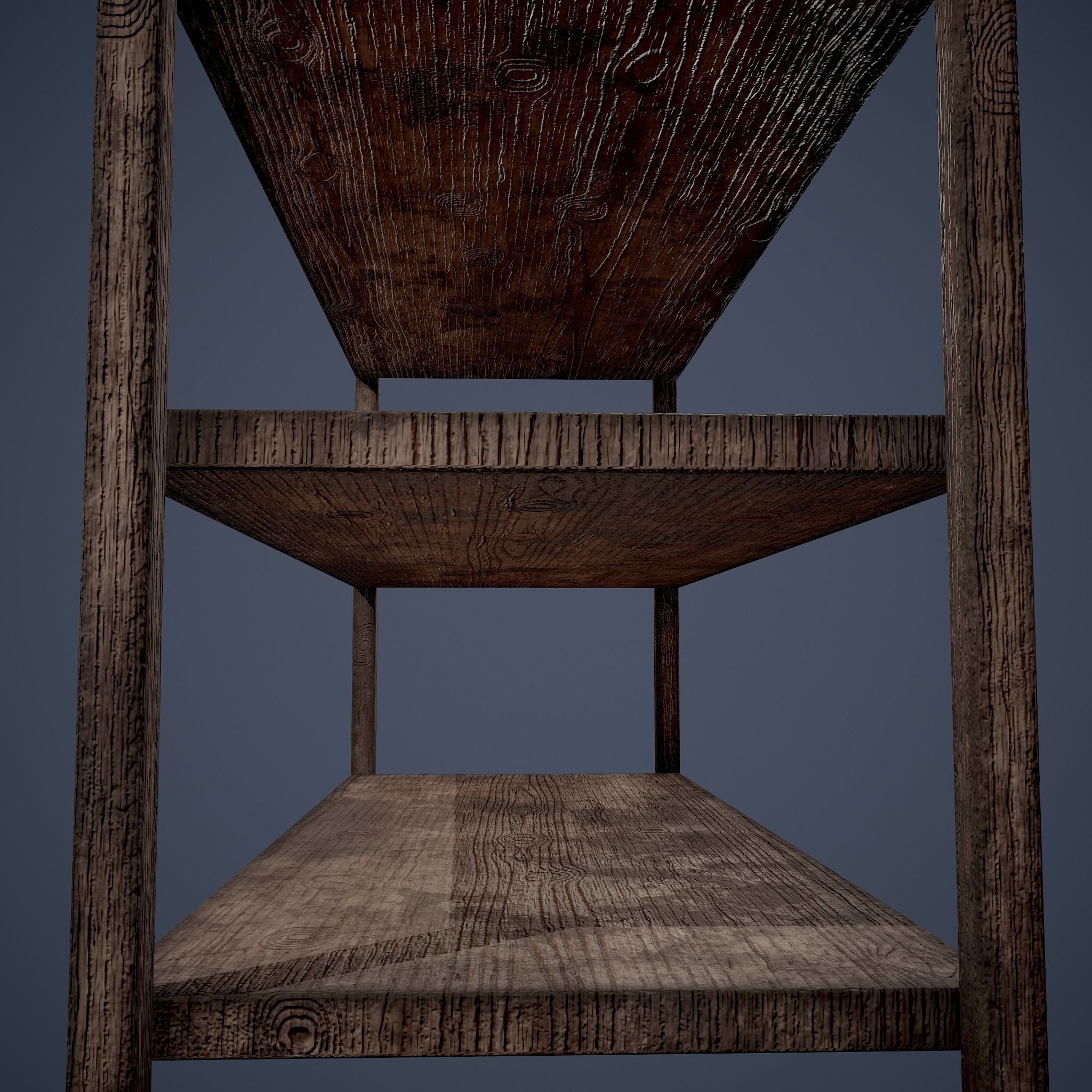 Tavern Shelf 2 Piece Set Low-poly 3D model_21