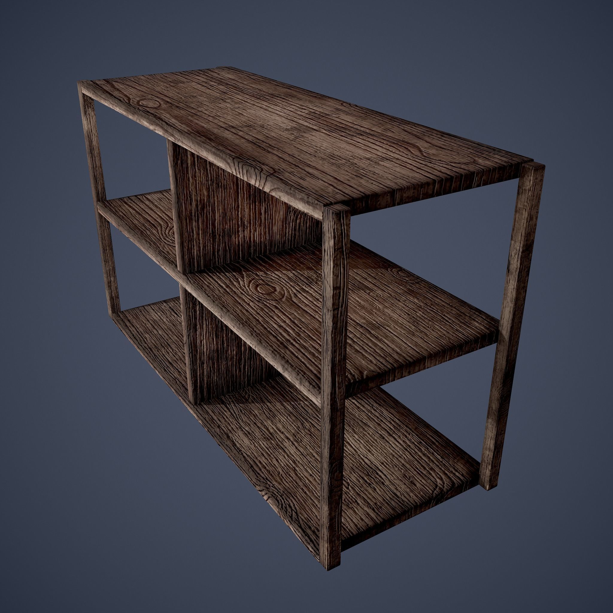 Tavern Shelf 2 Piece Set Low-poly 3D model_26