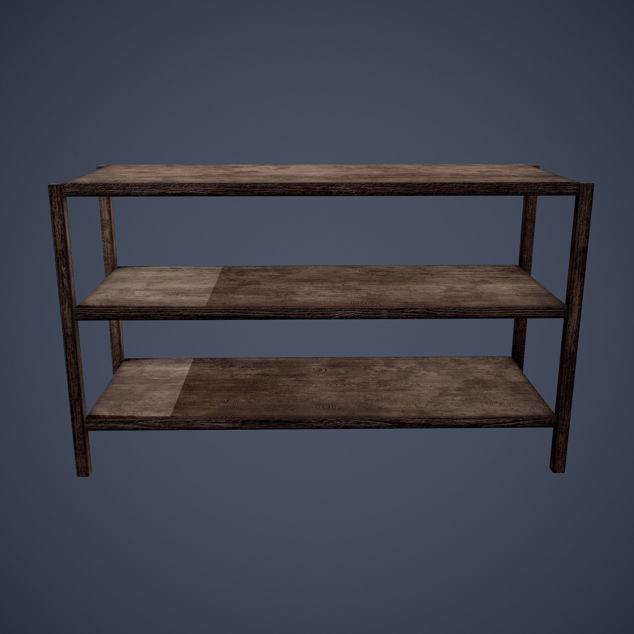 Tavern Shelf 2 Piece Set Low-poly 3D model_19