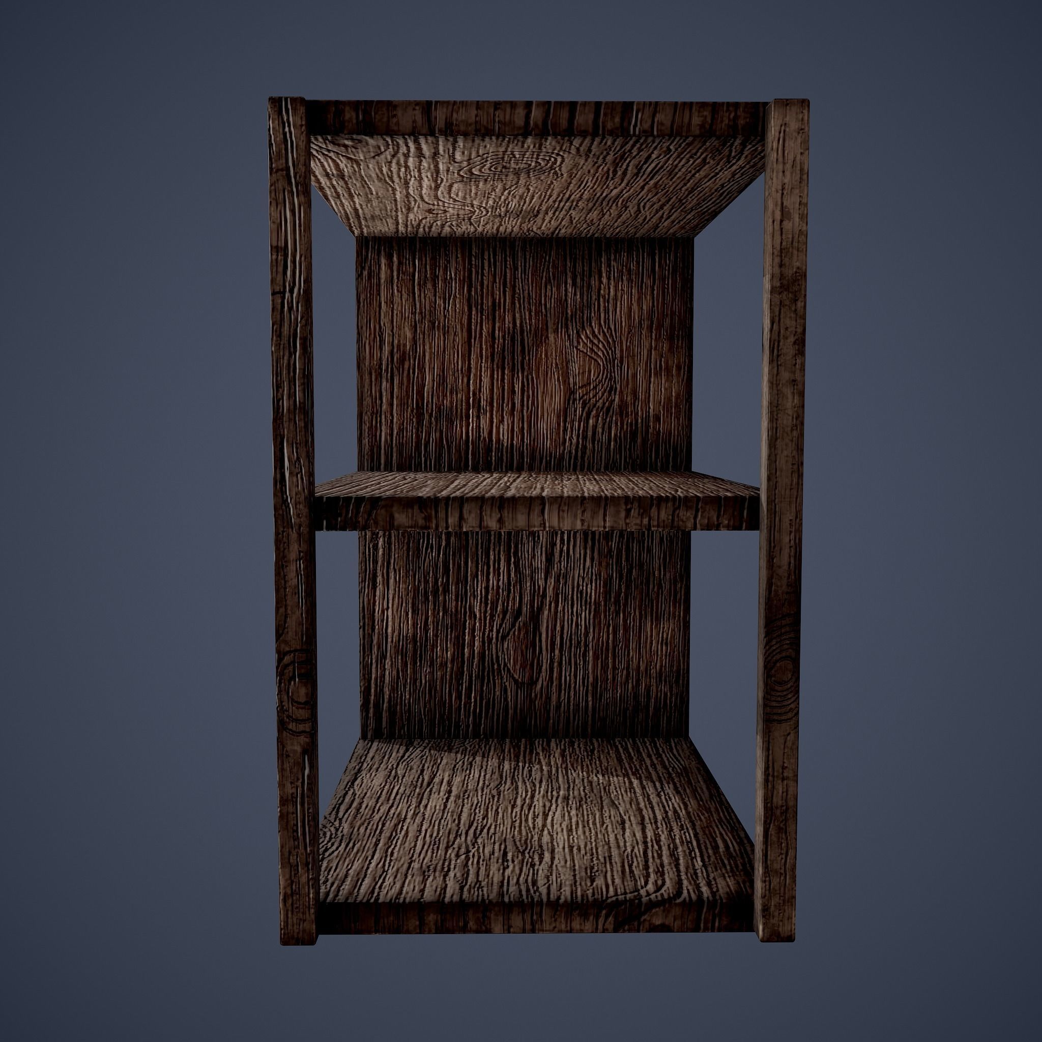 Tavern Shelf 2 Piece Set Low-poly 3D model_24