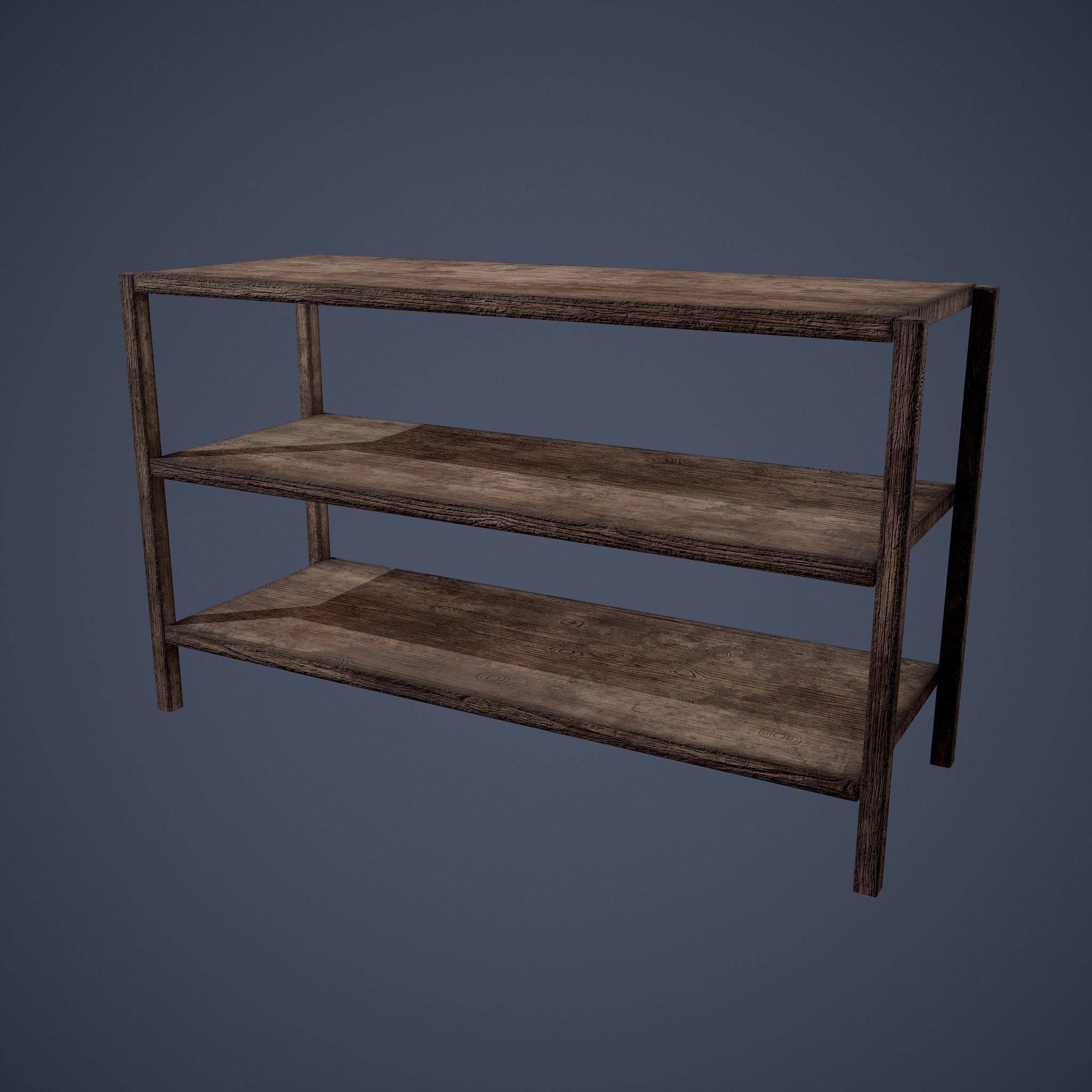 Tavern Shelf 2 Piece Set Low-poly 3D model_18