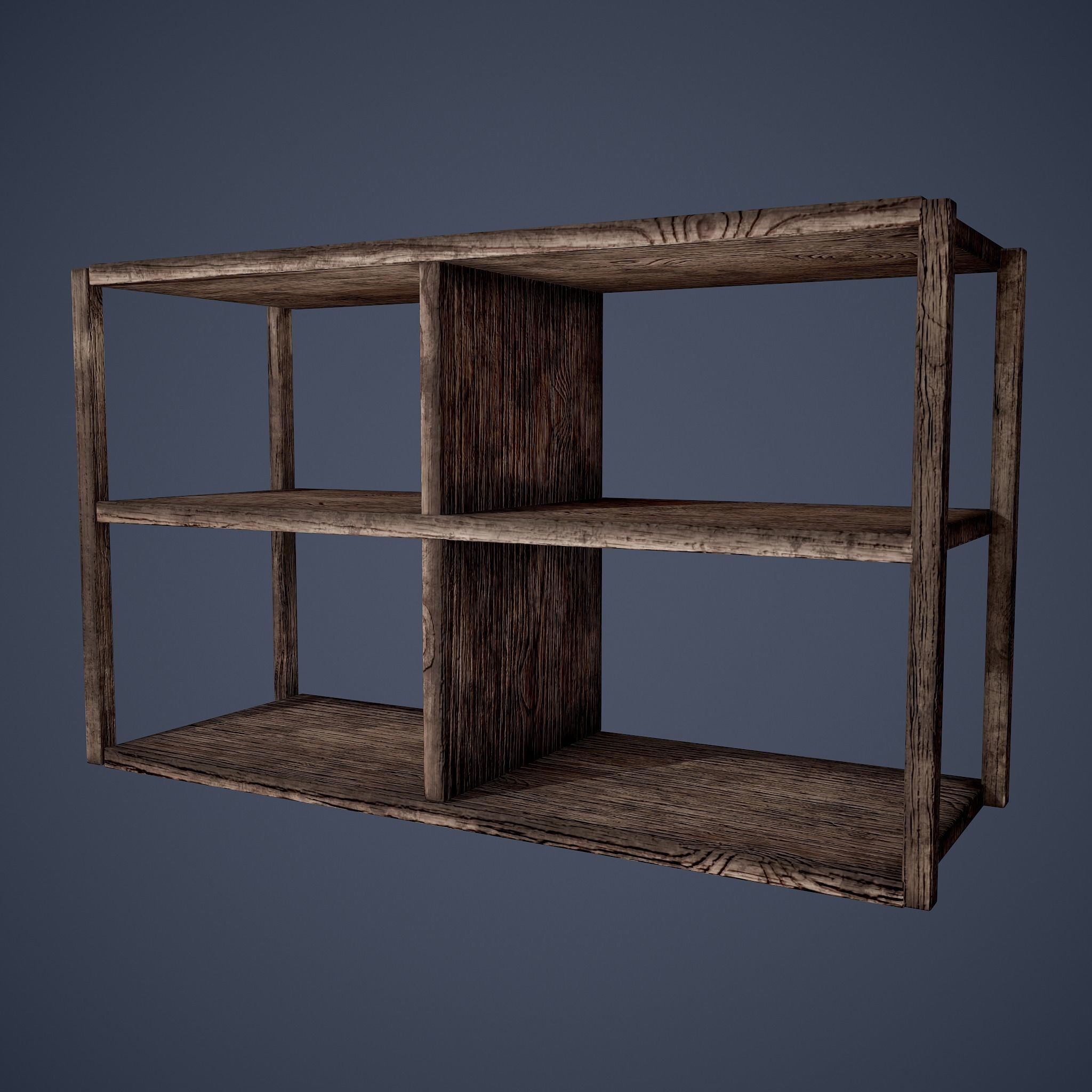 Tavern Shelf 2 Piece Set Low-poly 3D model_25