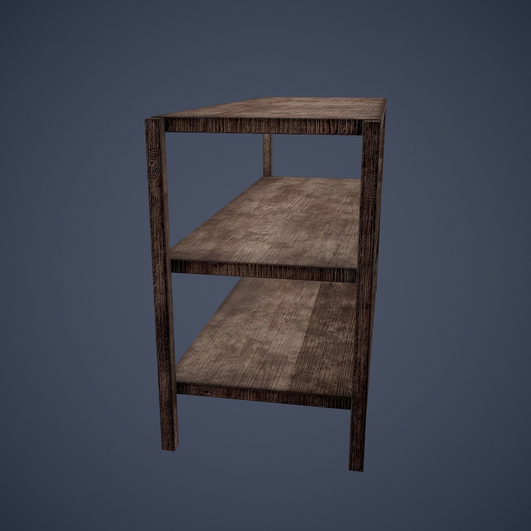 Tavern Shelf 2 Piece Set Low-poly 3D model_16