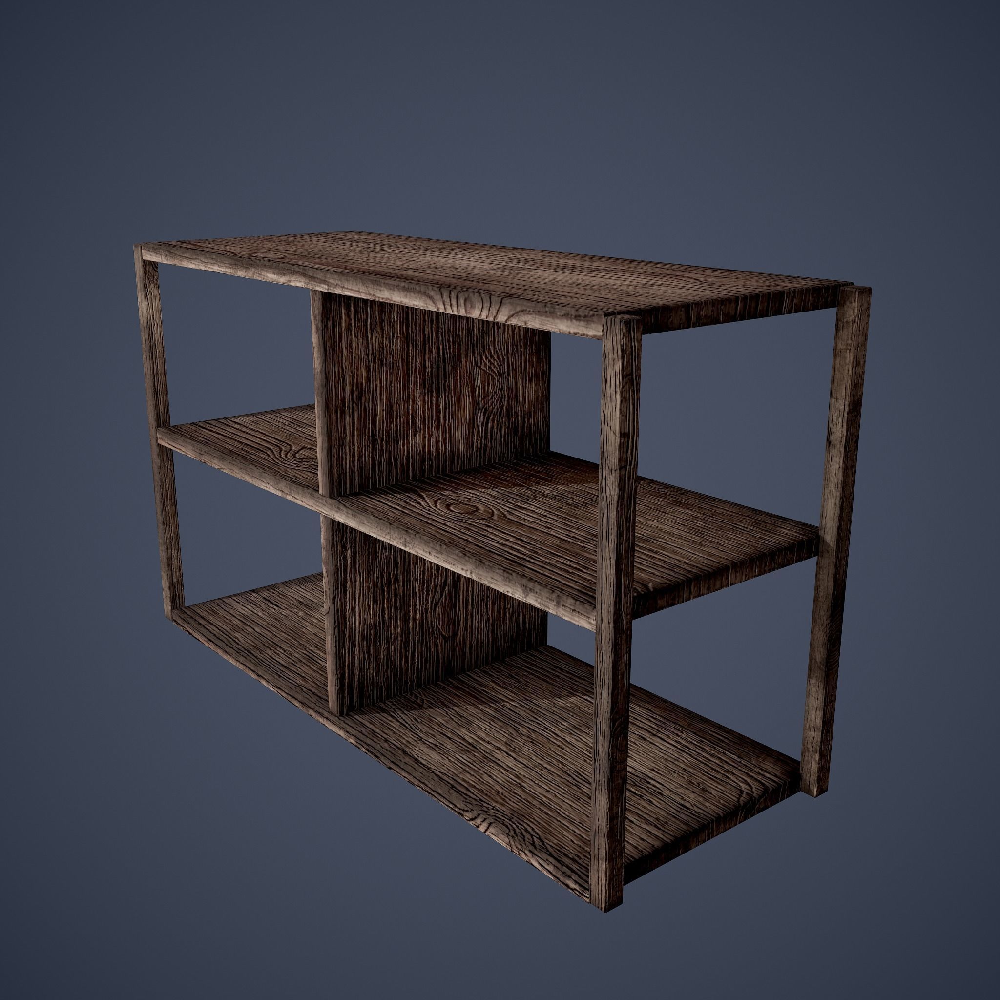 Tavern Shelf 2 Piece Set Low-poly 3D model_22