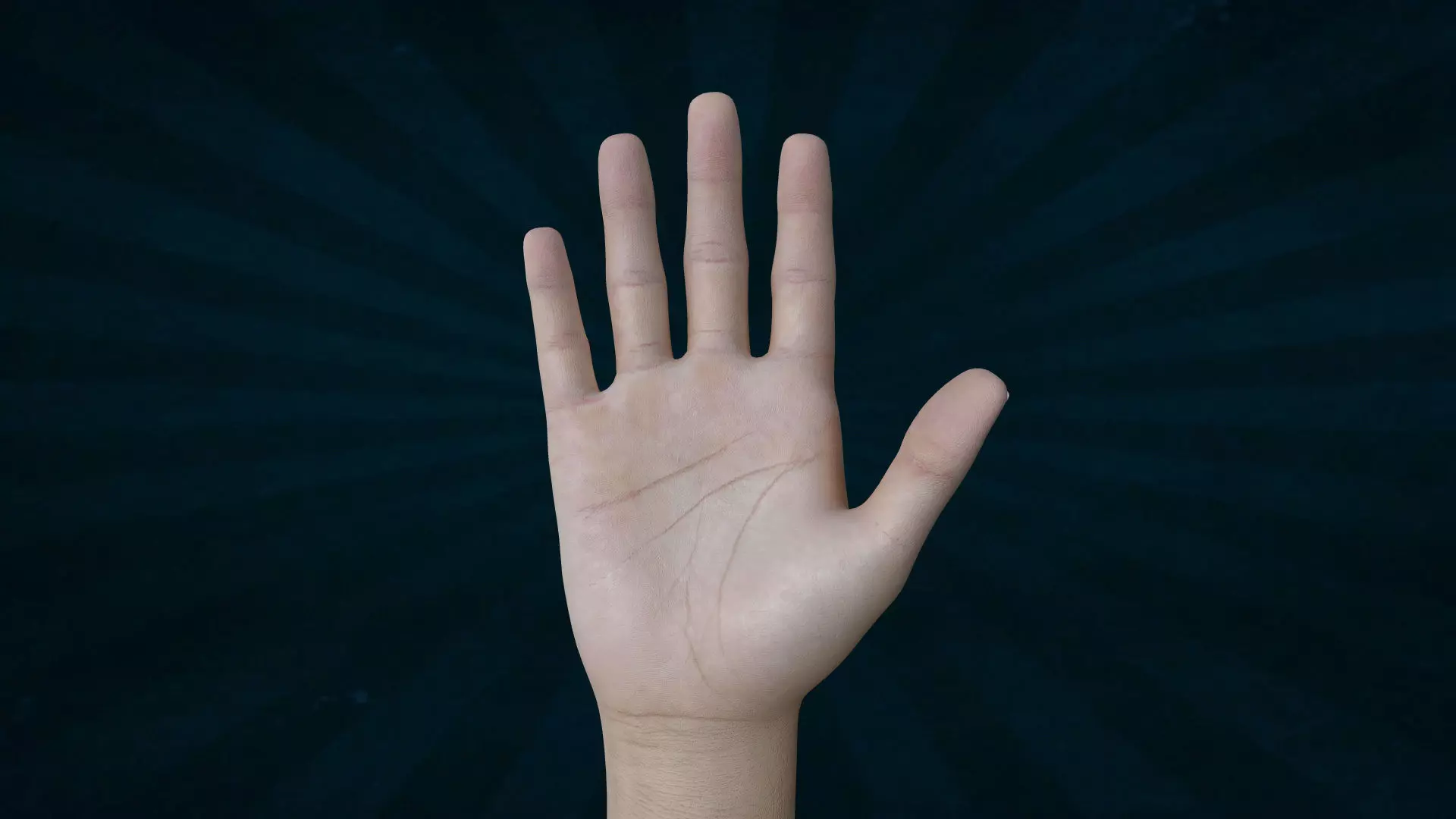 HAND-005 Right Hand Low-poly 3D model_0