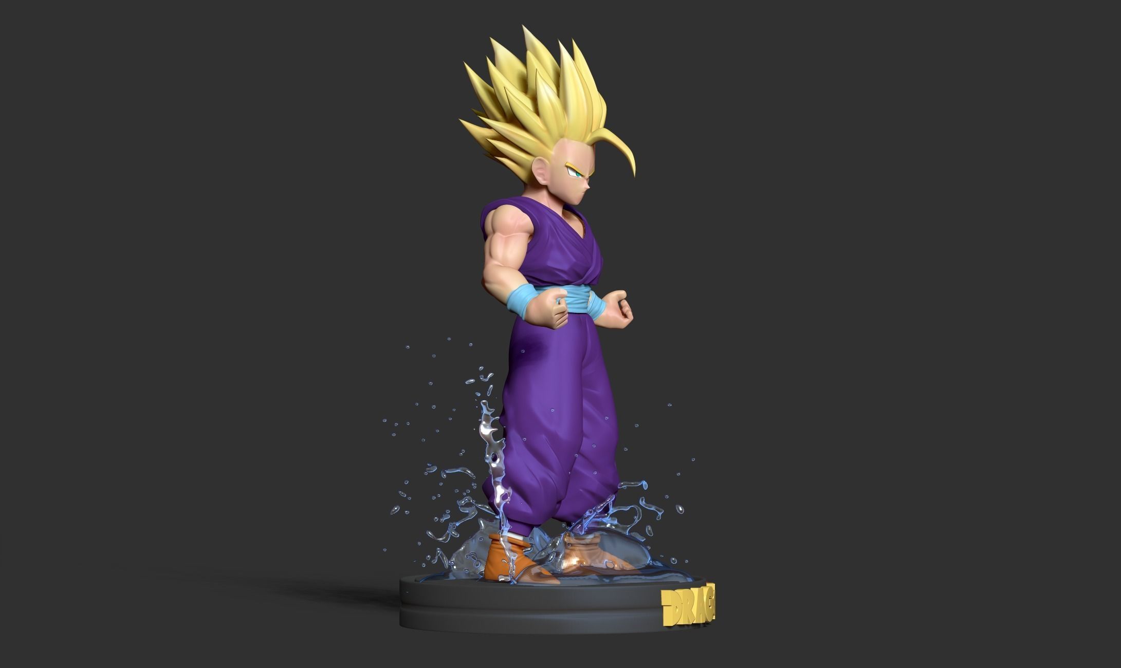 Teen Gohan 3D print model_11