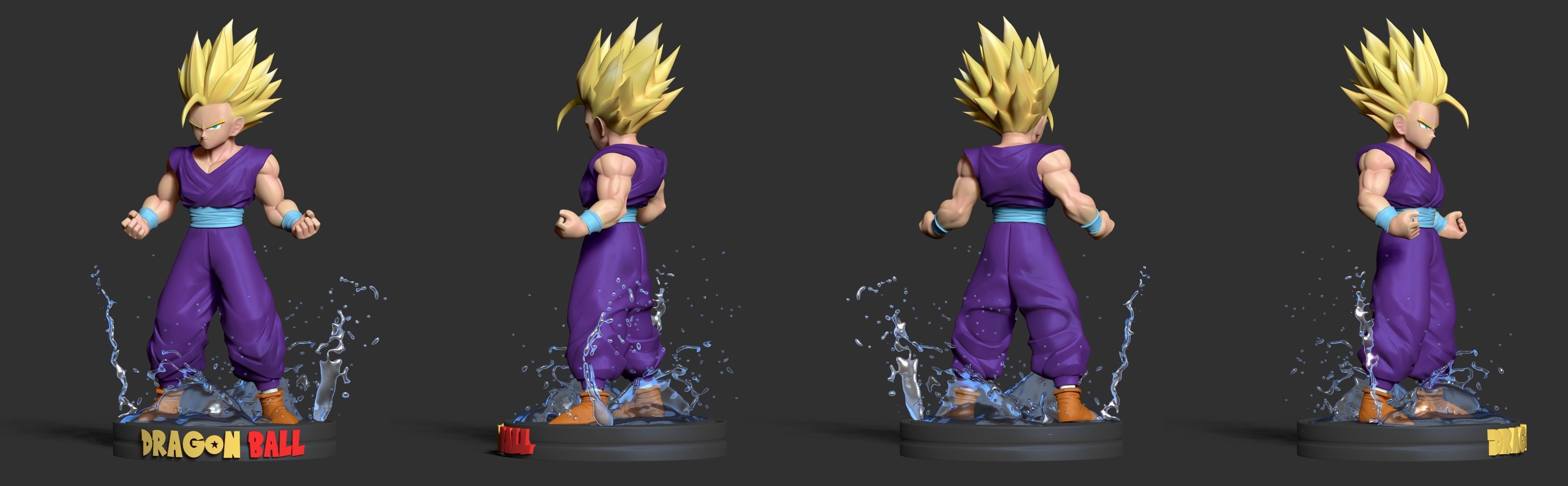 Teen Gohan 3D print model_22
