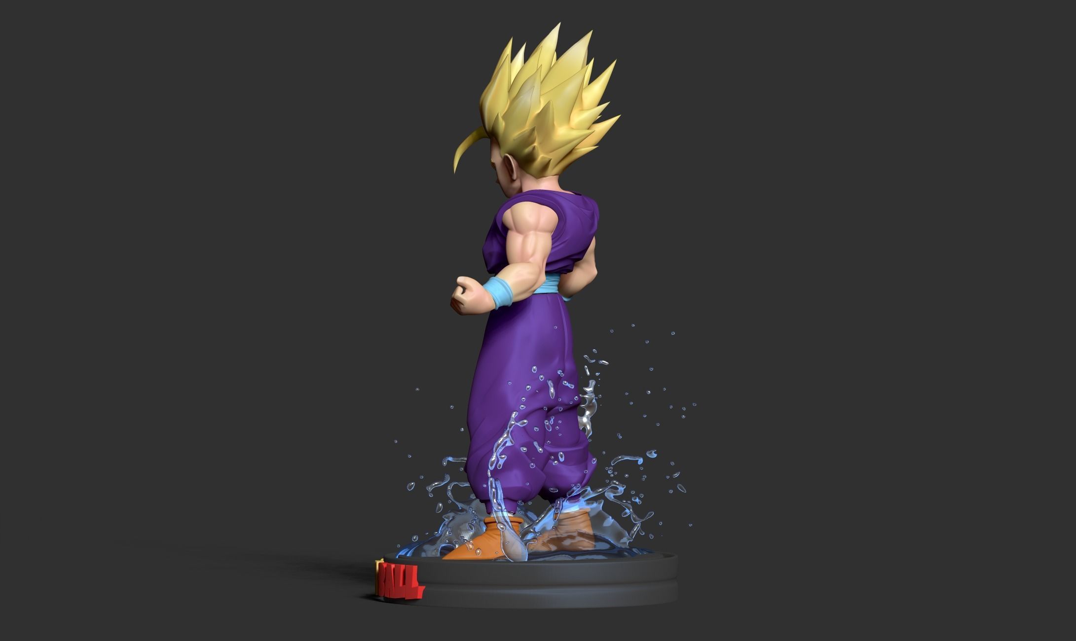 Teen Gohan 3D print model_24
