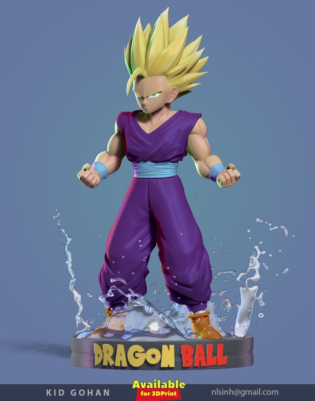 Teen Gohan 3D print model_16
