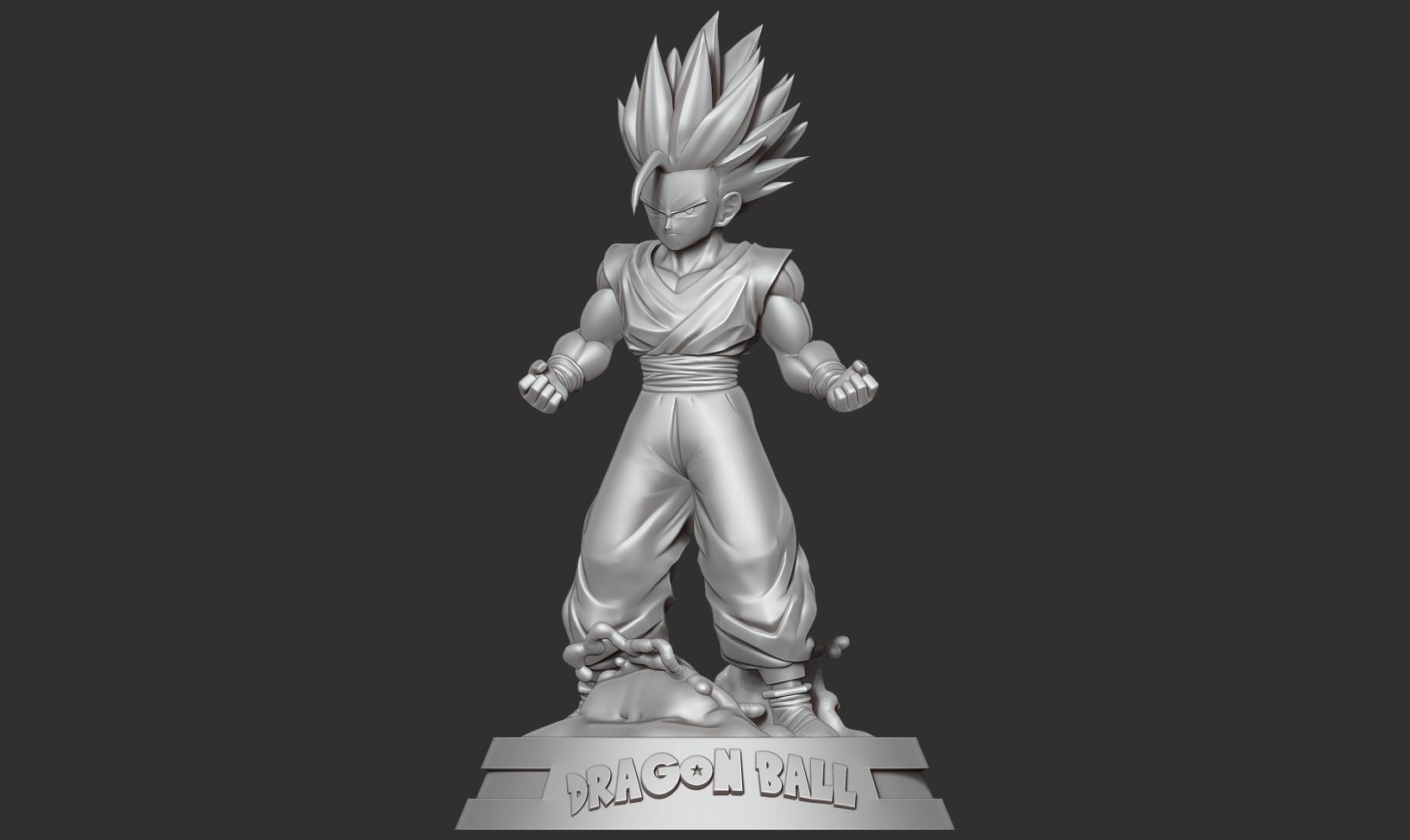 Teen Gohan 3D print model_10