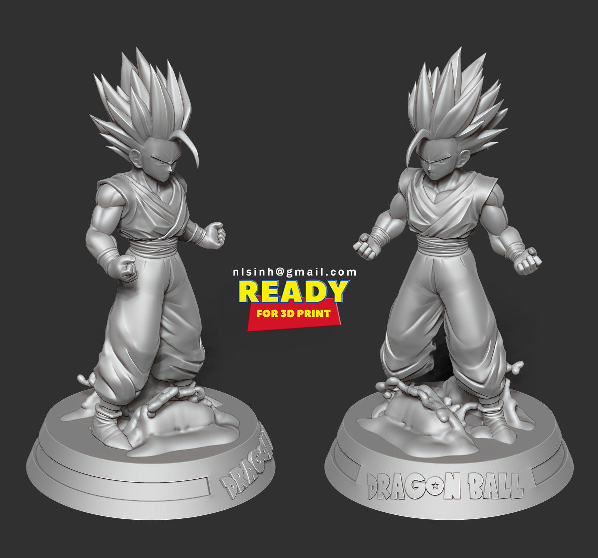 Teen Gohan 3D print model_5