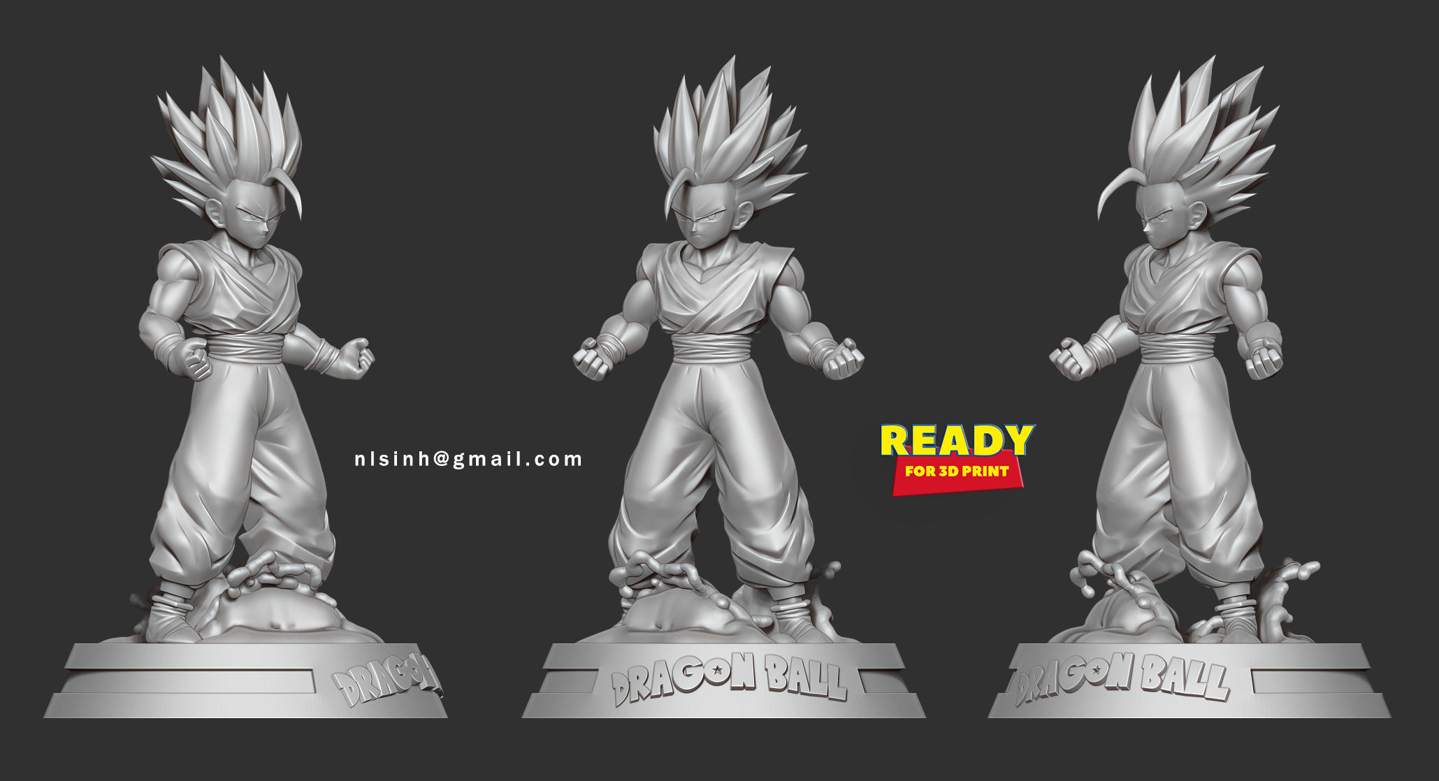 Teen Gohan 3D print model_6