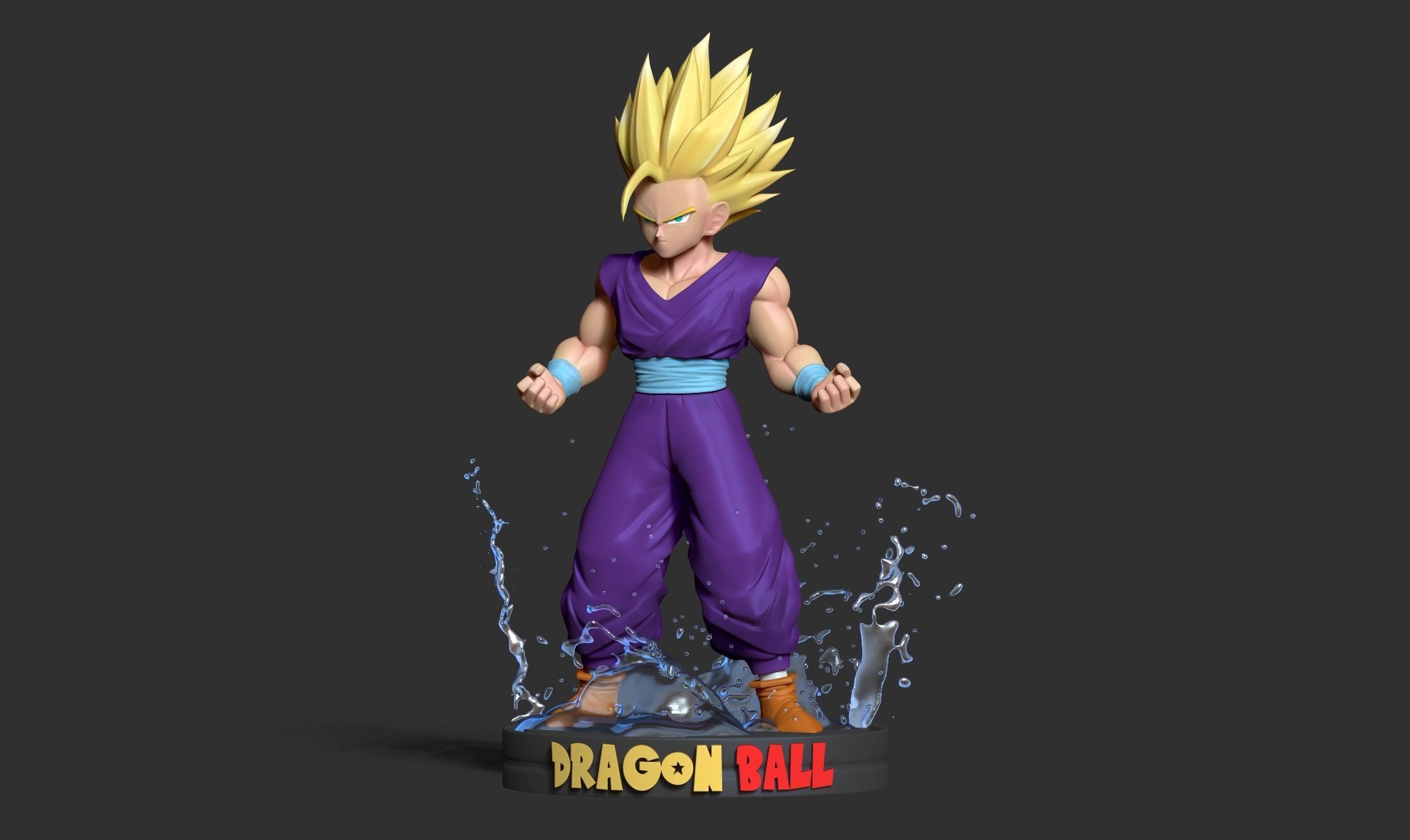 Teen Gohan 3D print model_7