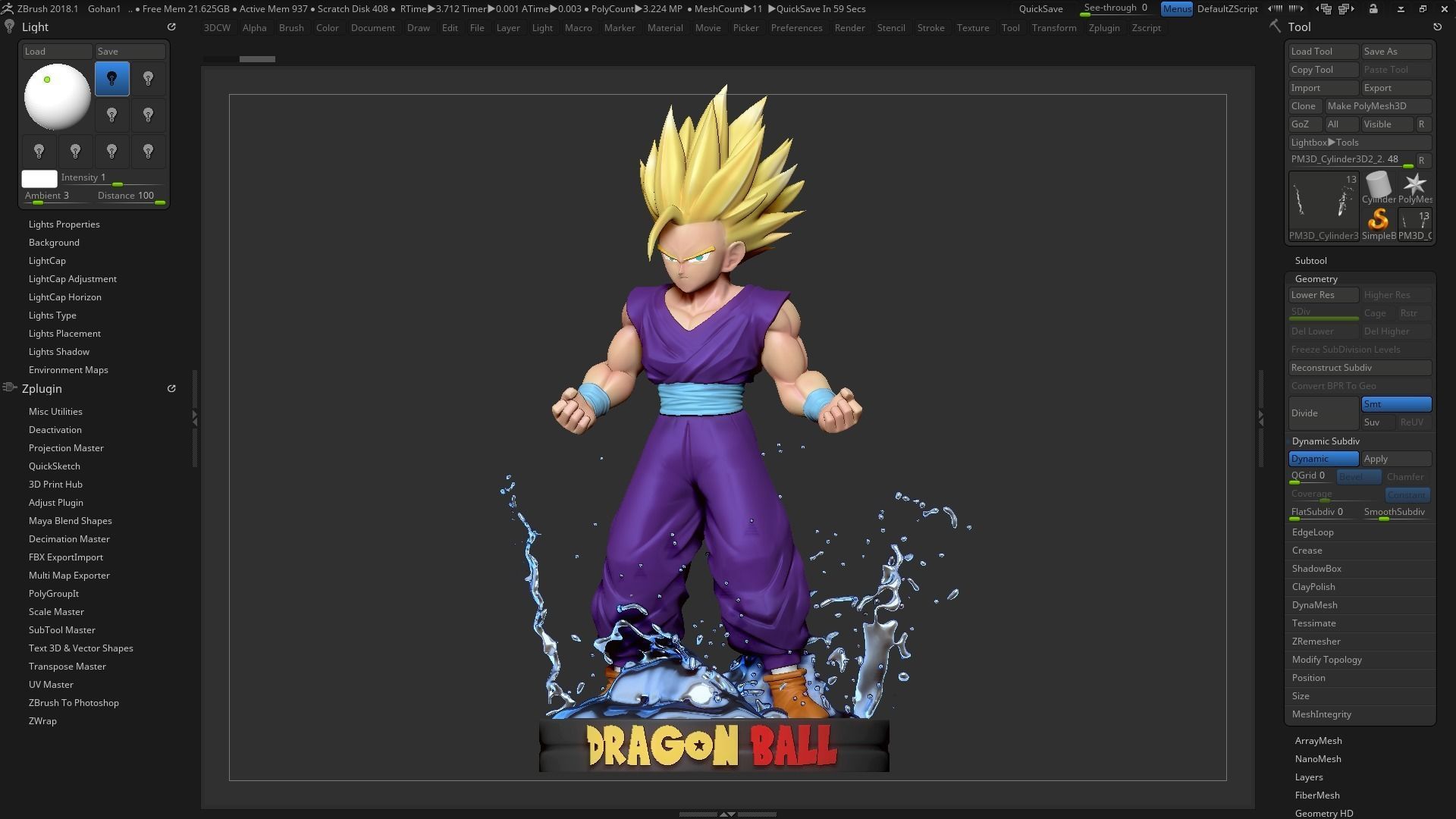 Teen Gohan 3D print model_19