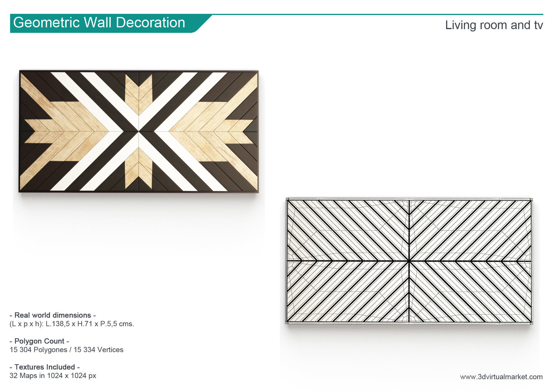 Living Room TV 3D model_4