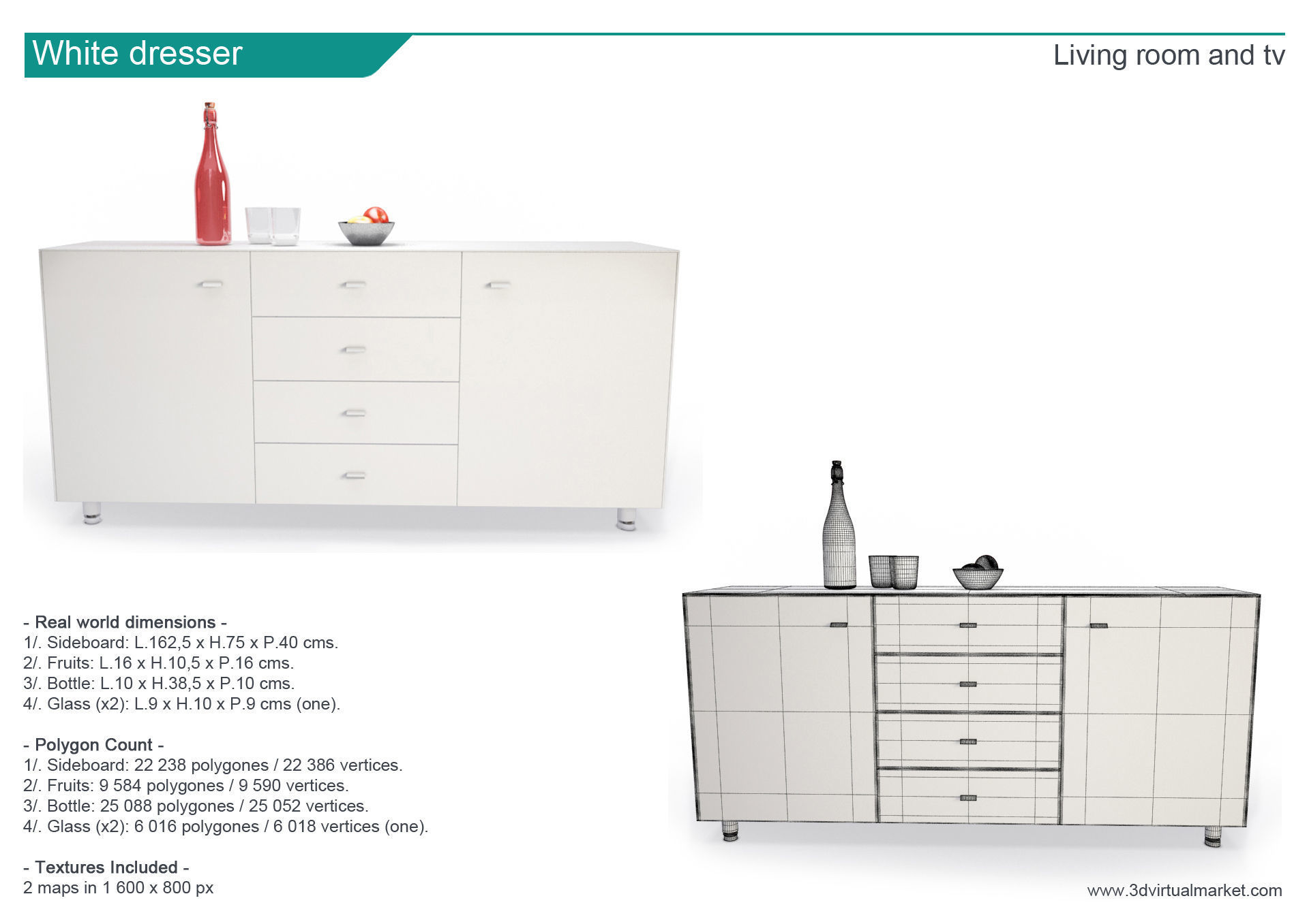 Living Room TV 3D model_11