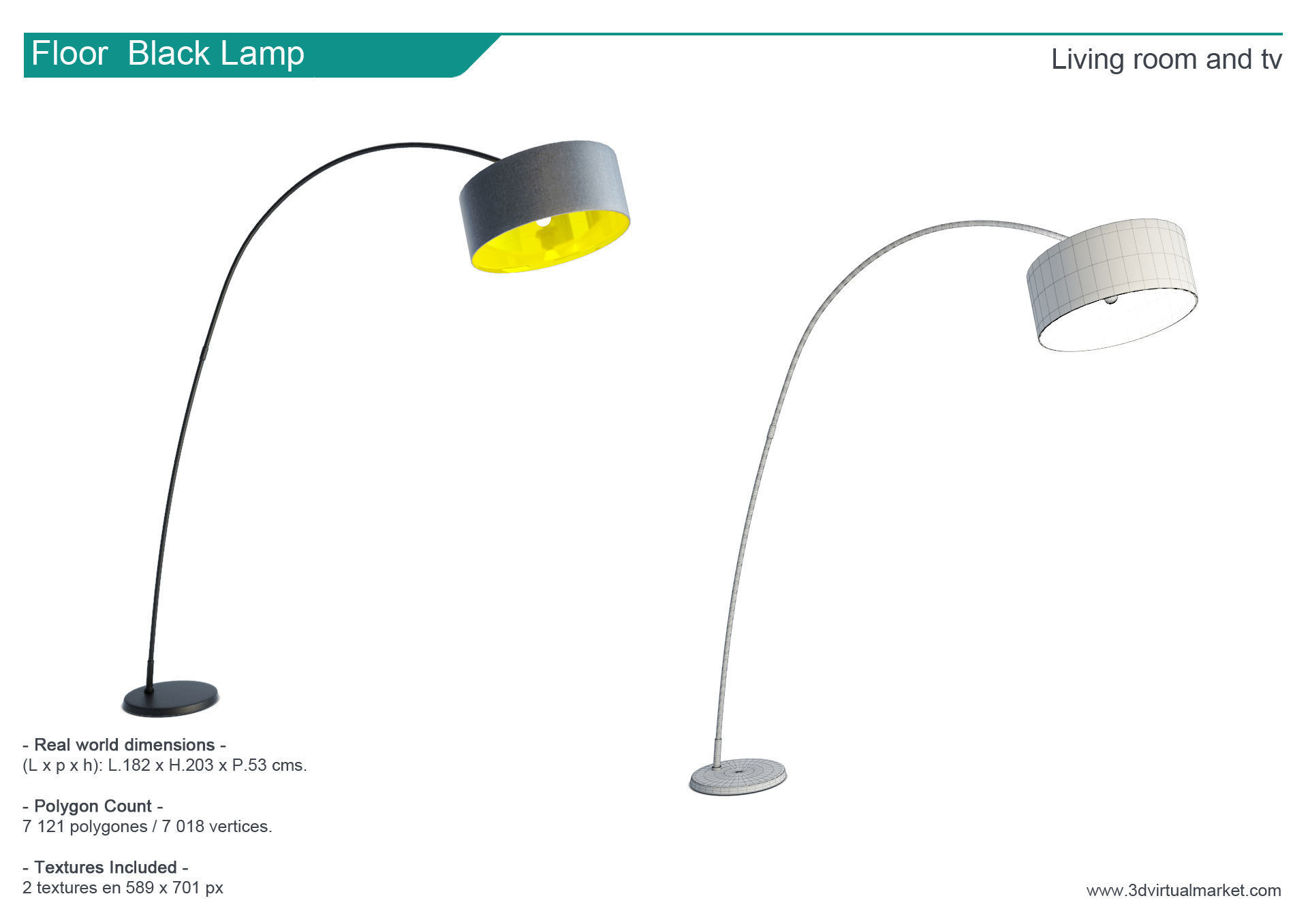 Living Room TV 3D model_5