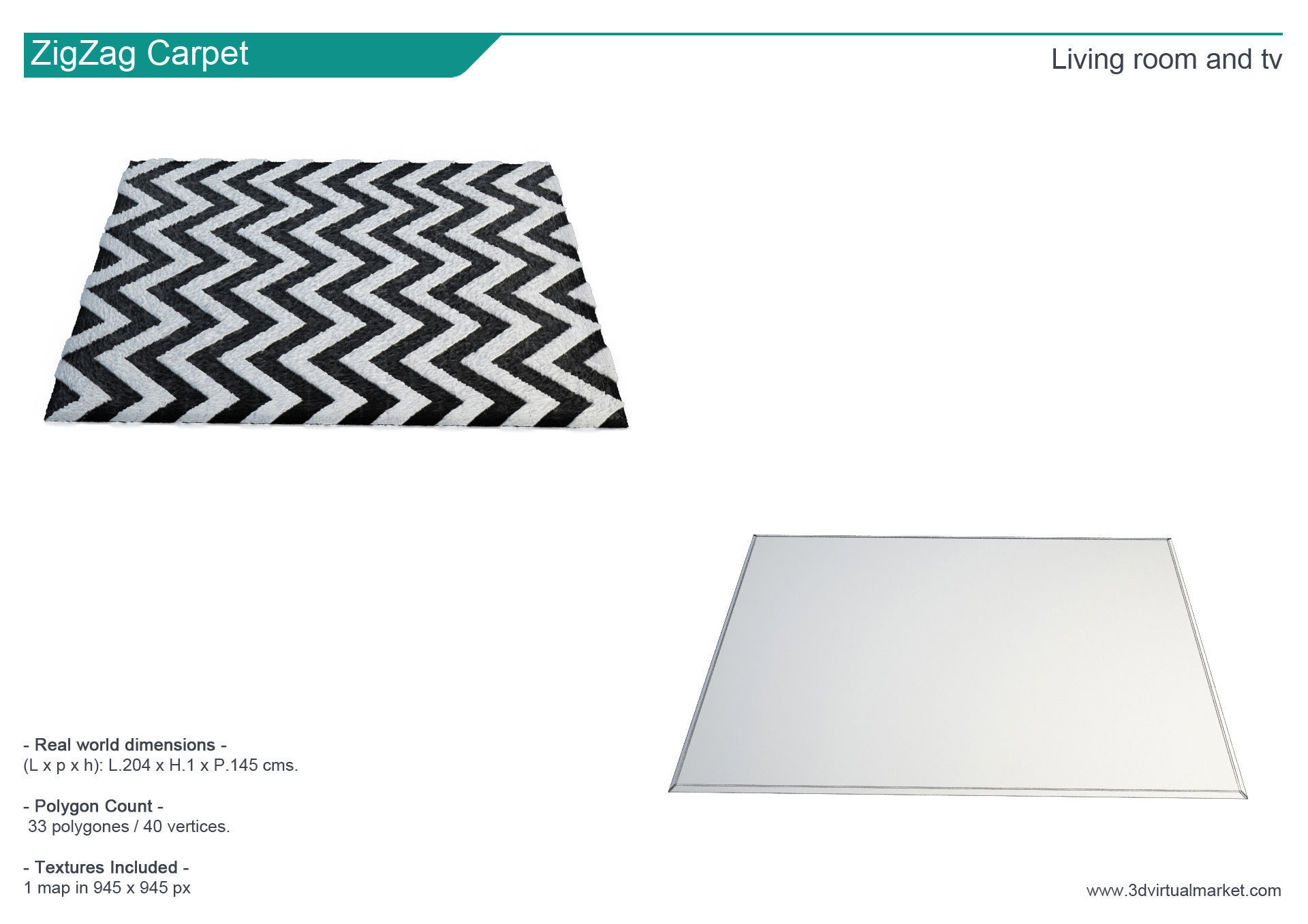 Living Room TV 3D model_8