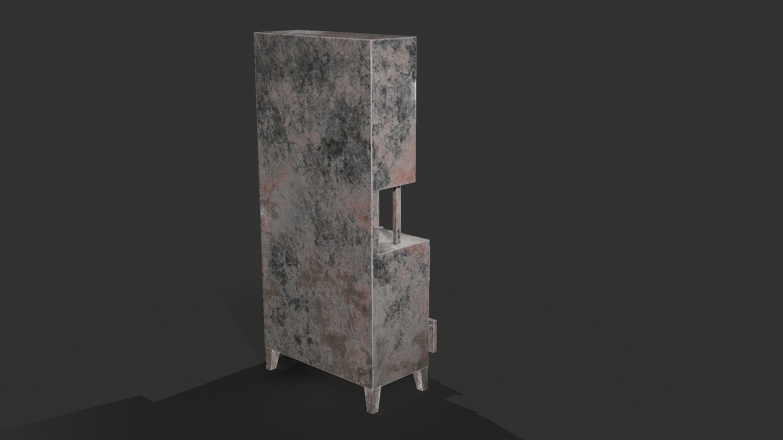 Lab Locker Low-poly 3D model_5