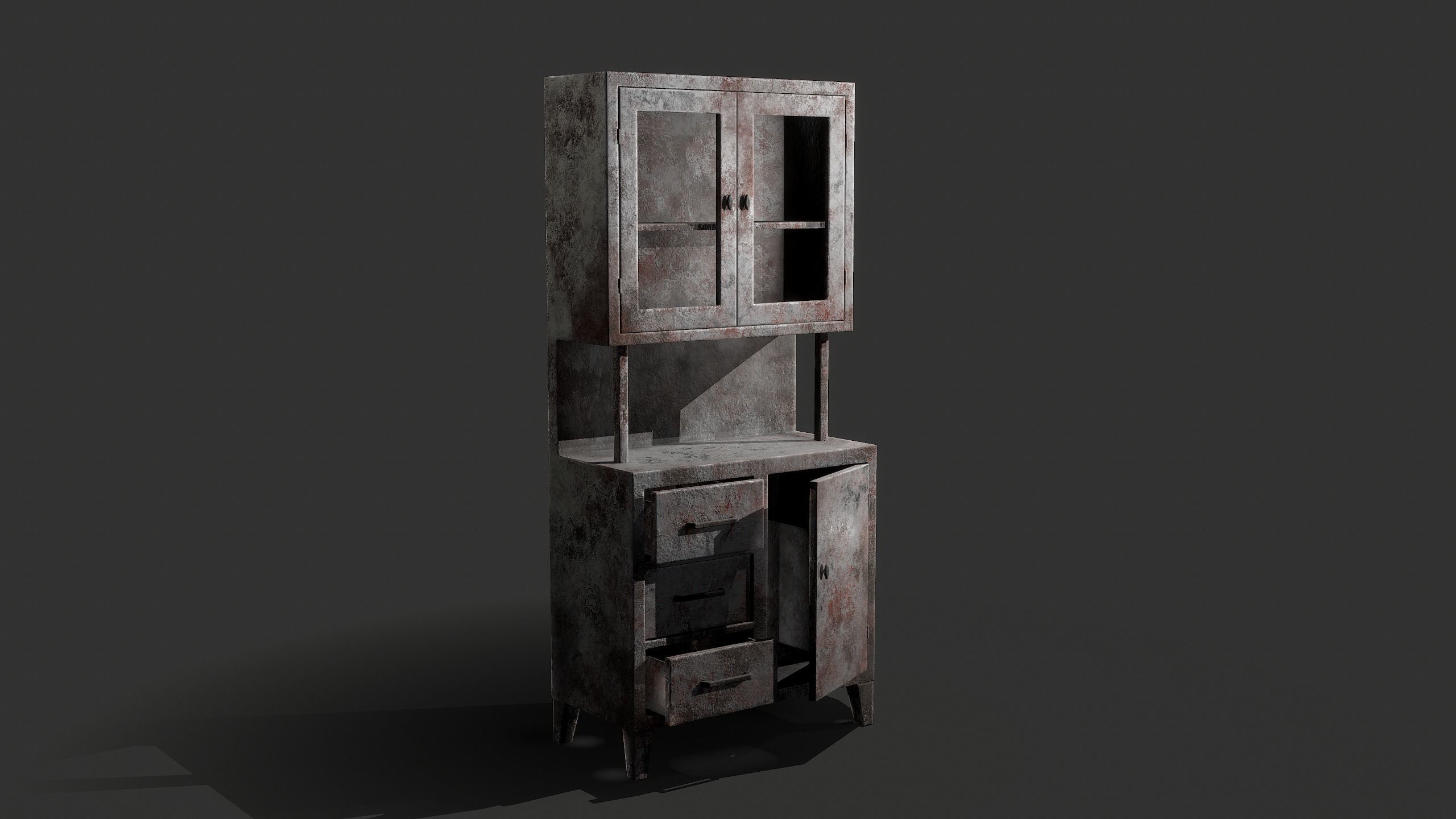 Lab Locker Low-poly 3D model_3