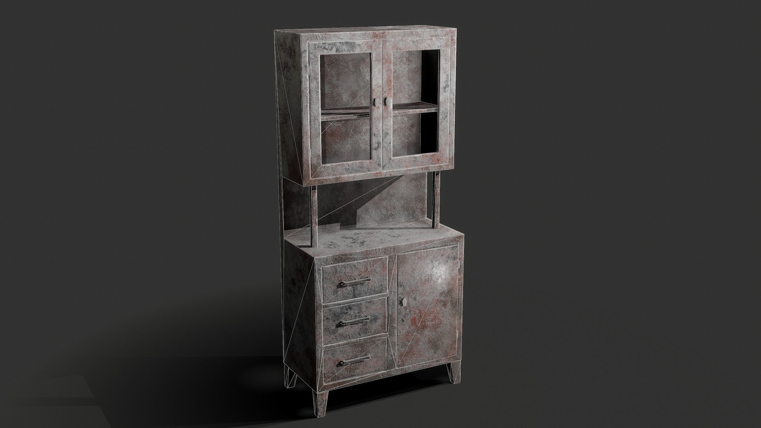 Lab Locker Low-poly 3D model_1