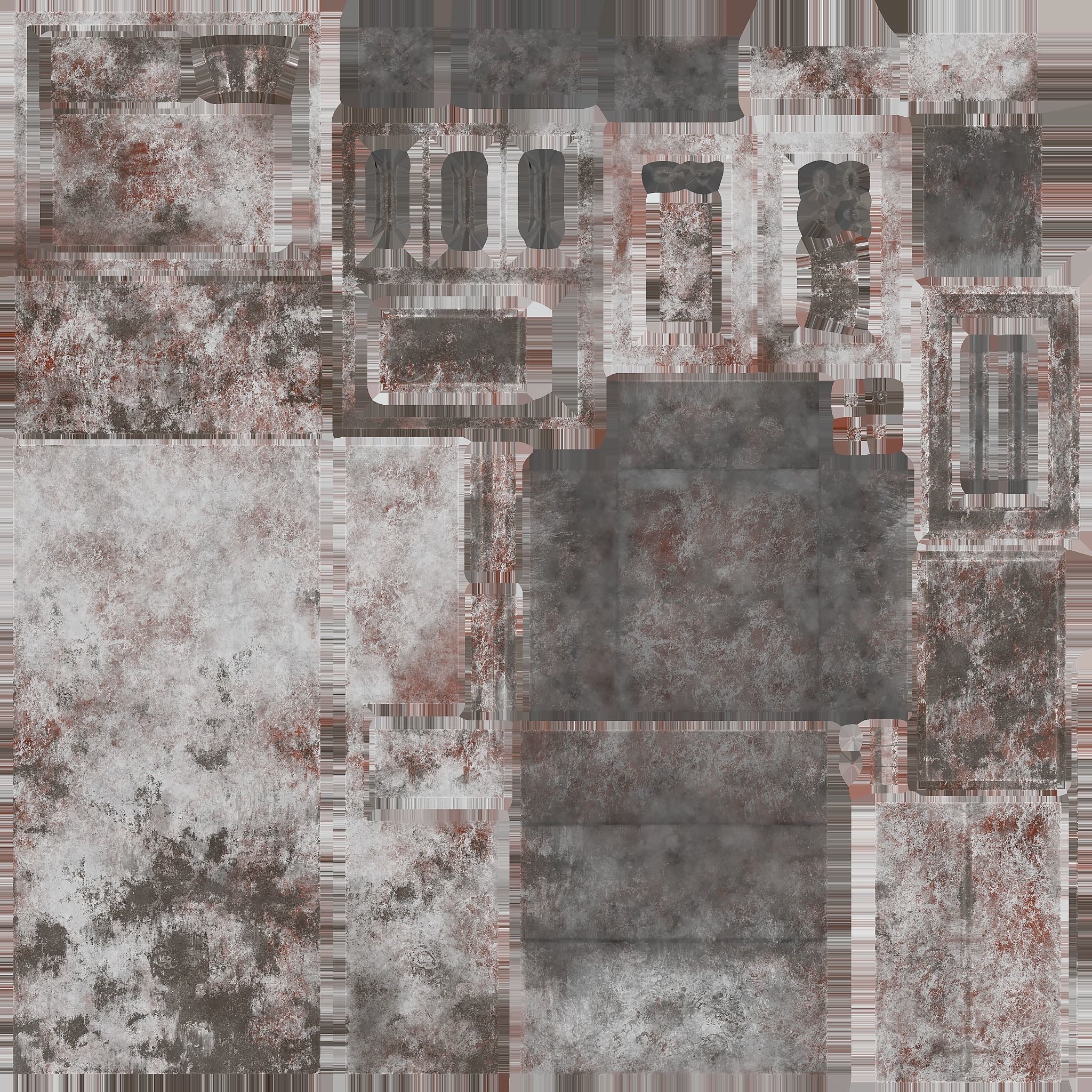 Lab Locker Low-poly 3D model_7