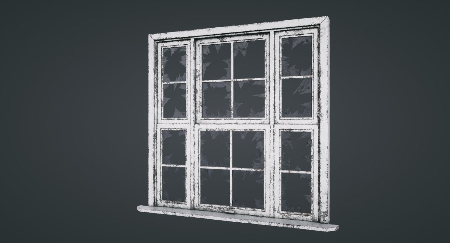 Windows Old and New Low-poly 3D model_1