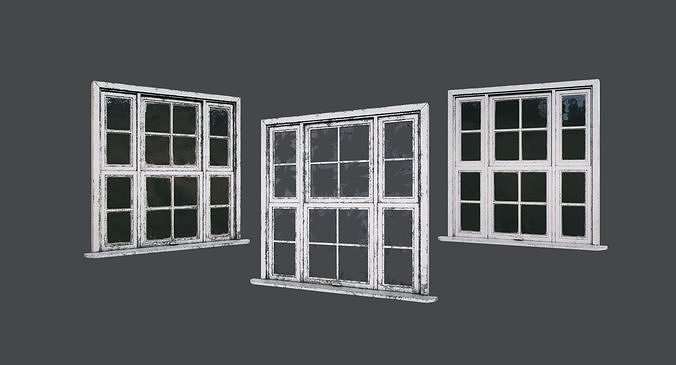 Windows Old and New Low-poly 3D model